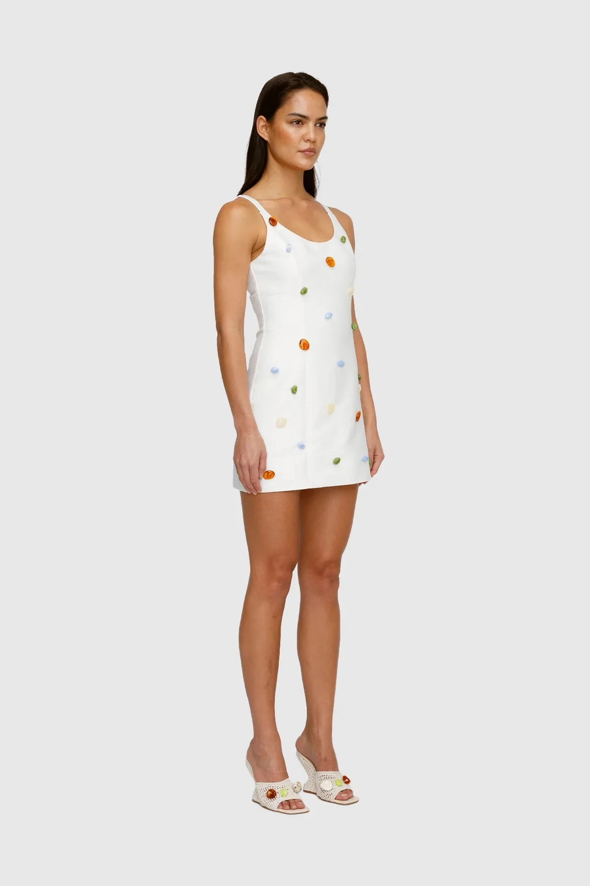 The Wolf Gang Romy Mini Dress - Ivory - Image 2