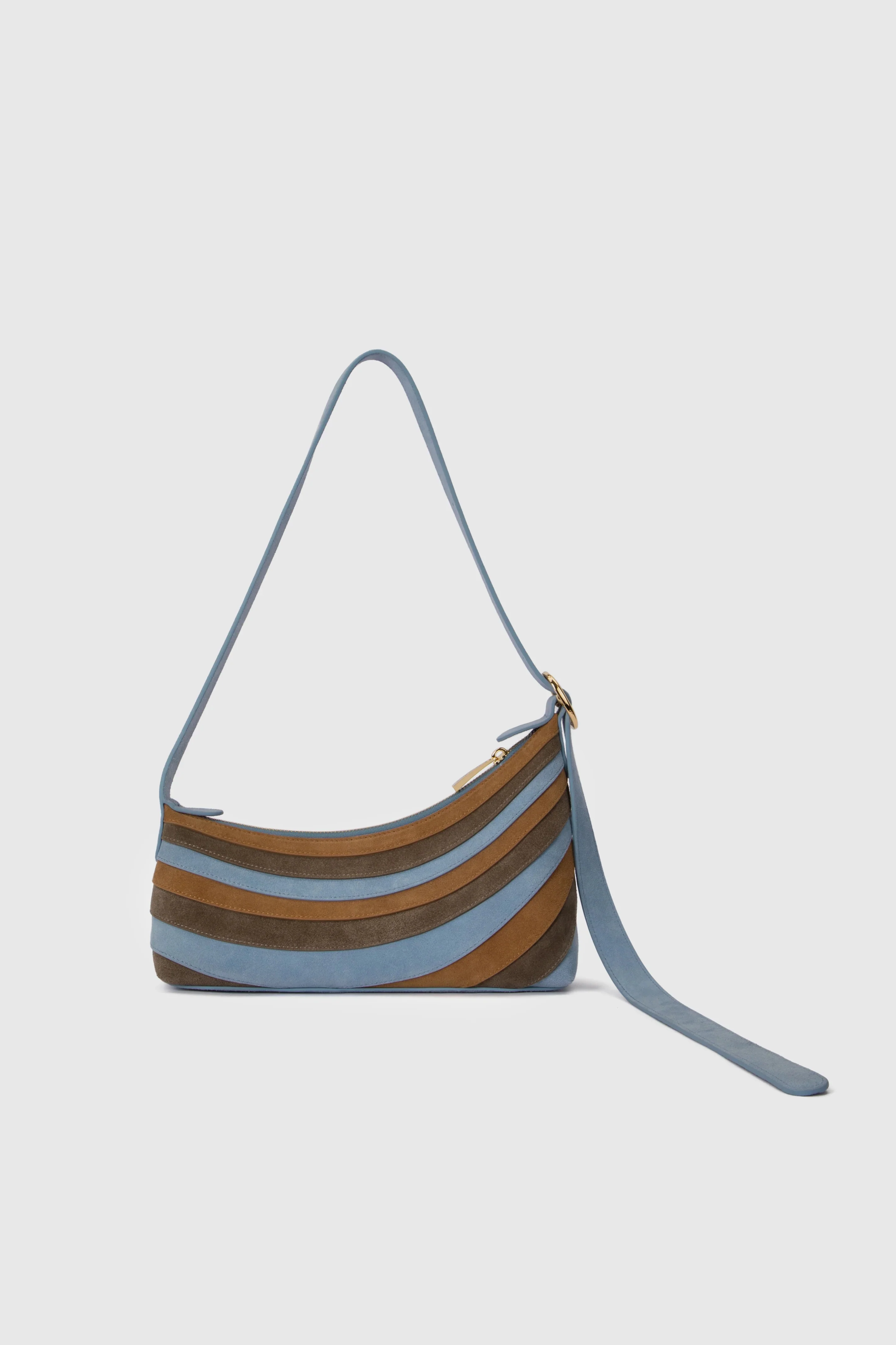 The Wolf Gang Santo Shoulder Bag - Sky & Chocolate - Image 4