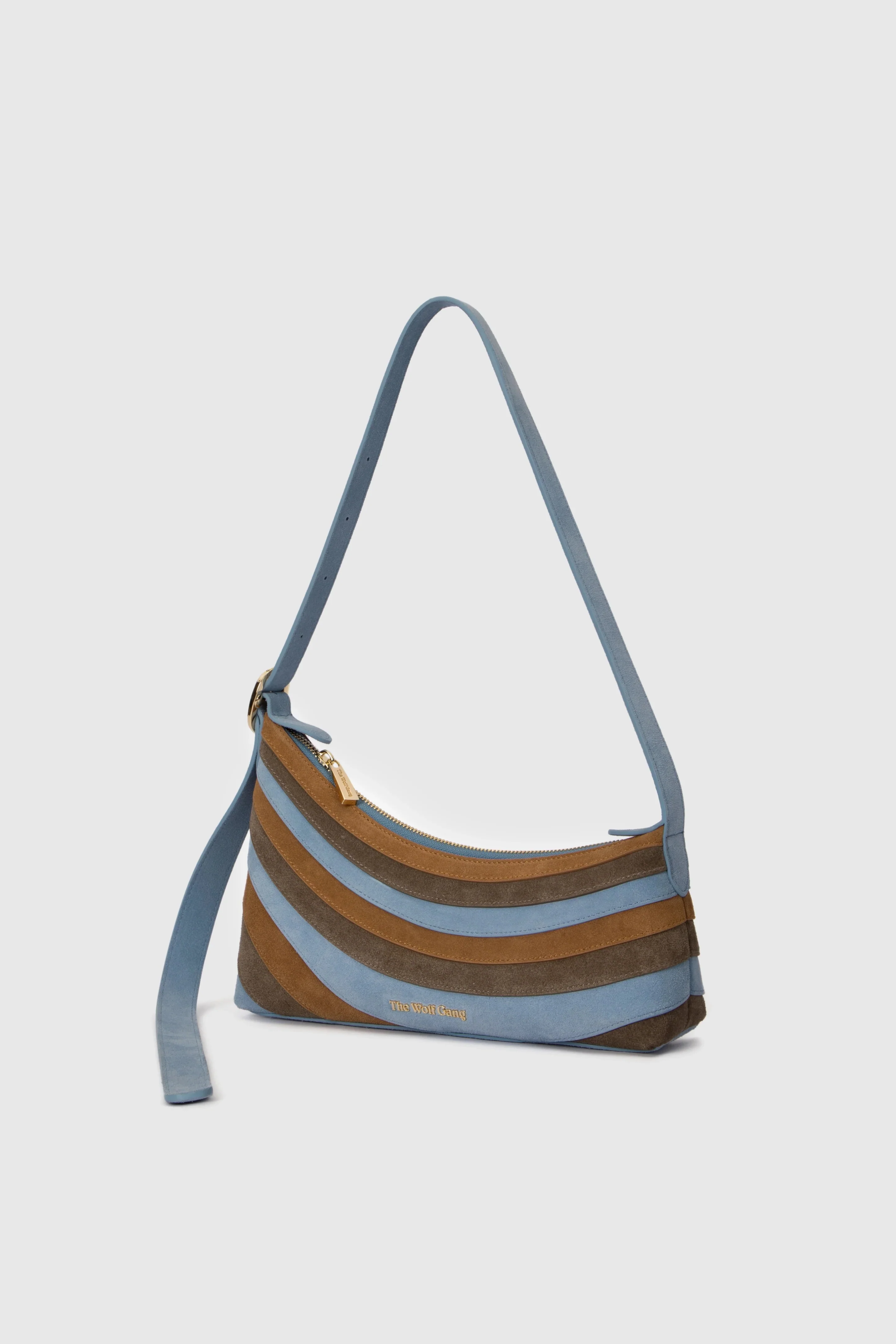 The Wolf Gang Santo Shoulder Bag - Sky & Chocolate - Image 5