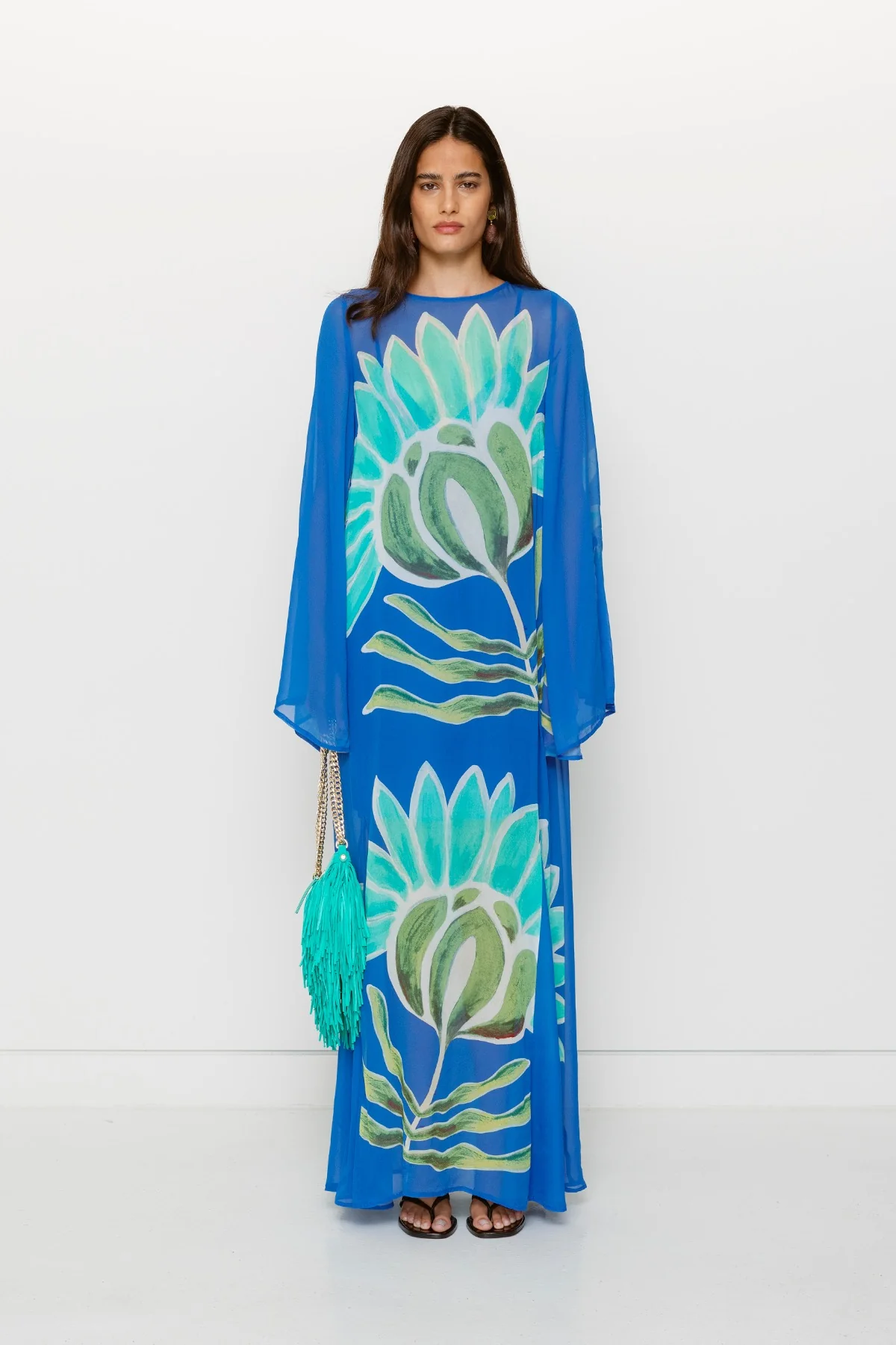 The Wolf Gang Solsana Long Sleeve Dress - Fern