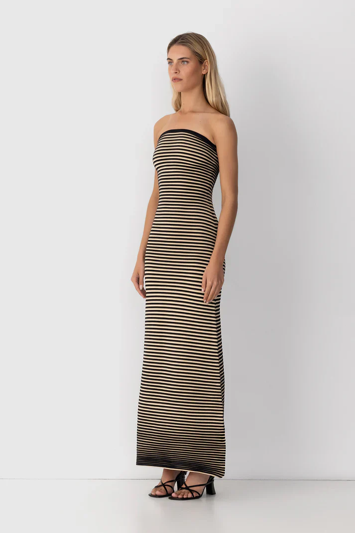 The Wolf Gang Sunmor Knit Maxi Dress - Noir - Image 2