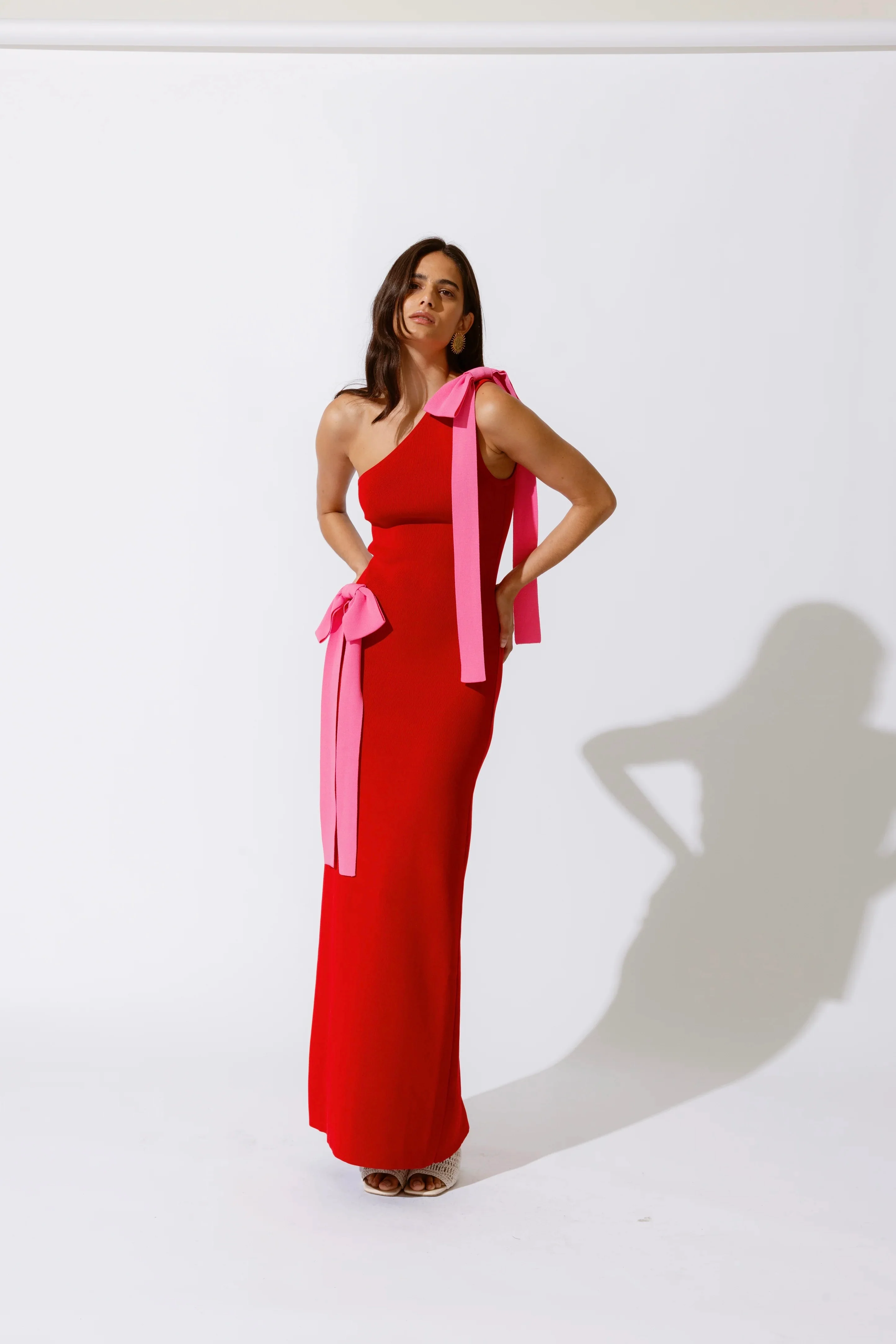 The Wolf Gang Tacha Maxi Dress - Cherry - Image 2