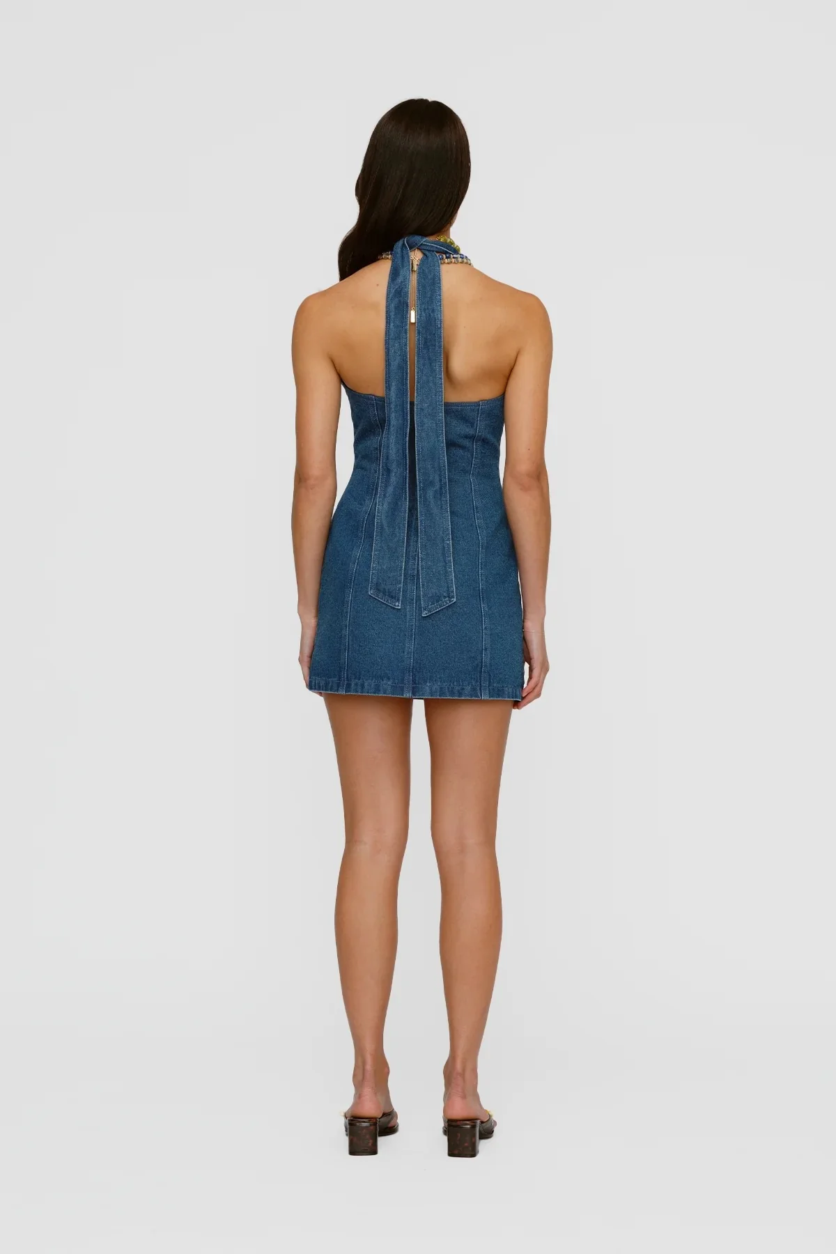 The Wolf Gang Wynn Denim Mini Dress - Bluestone - Image 5