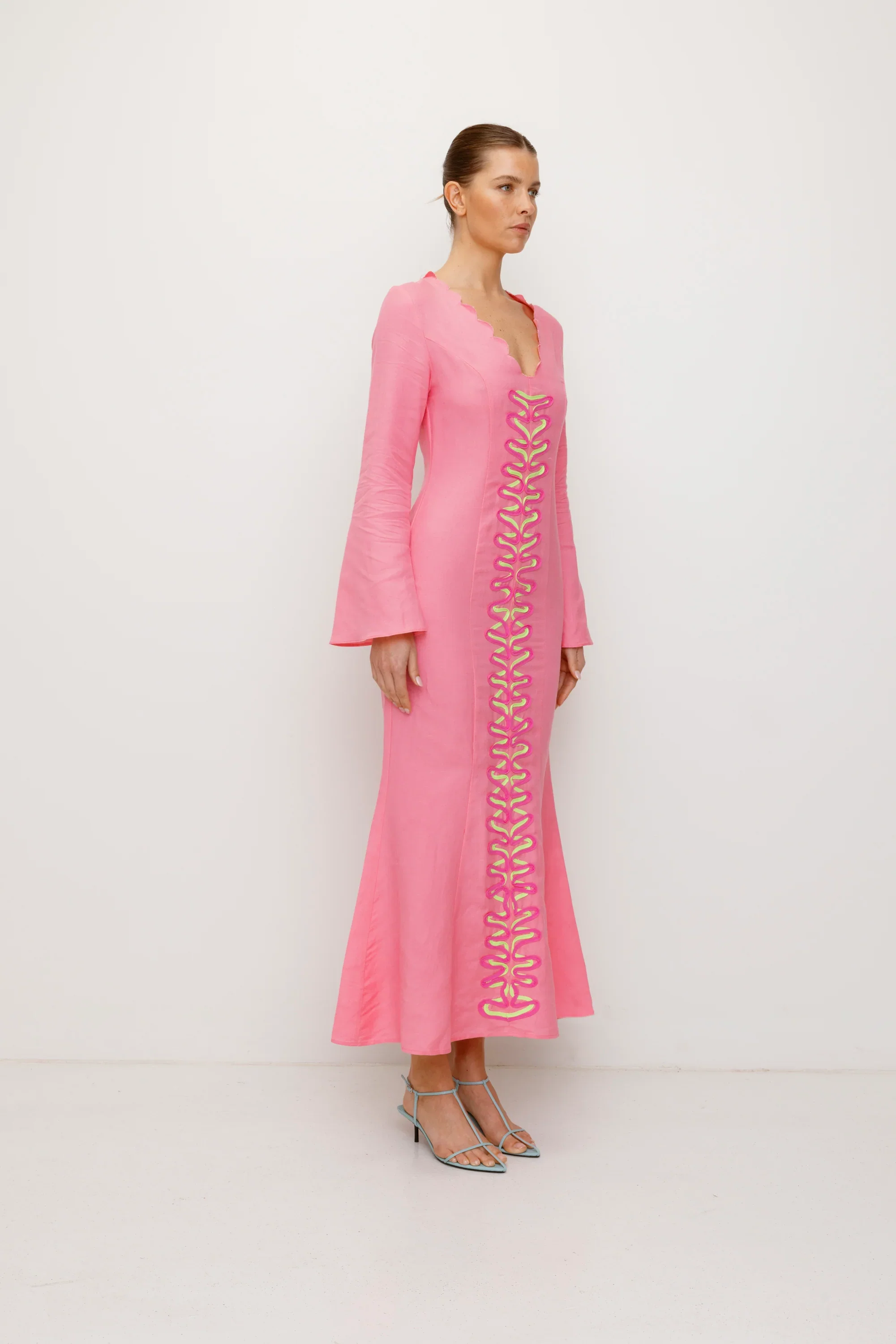 The Wolf Gang Zabelle Maxi Dress - Candy Pink - Image 4