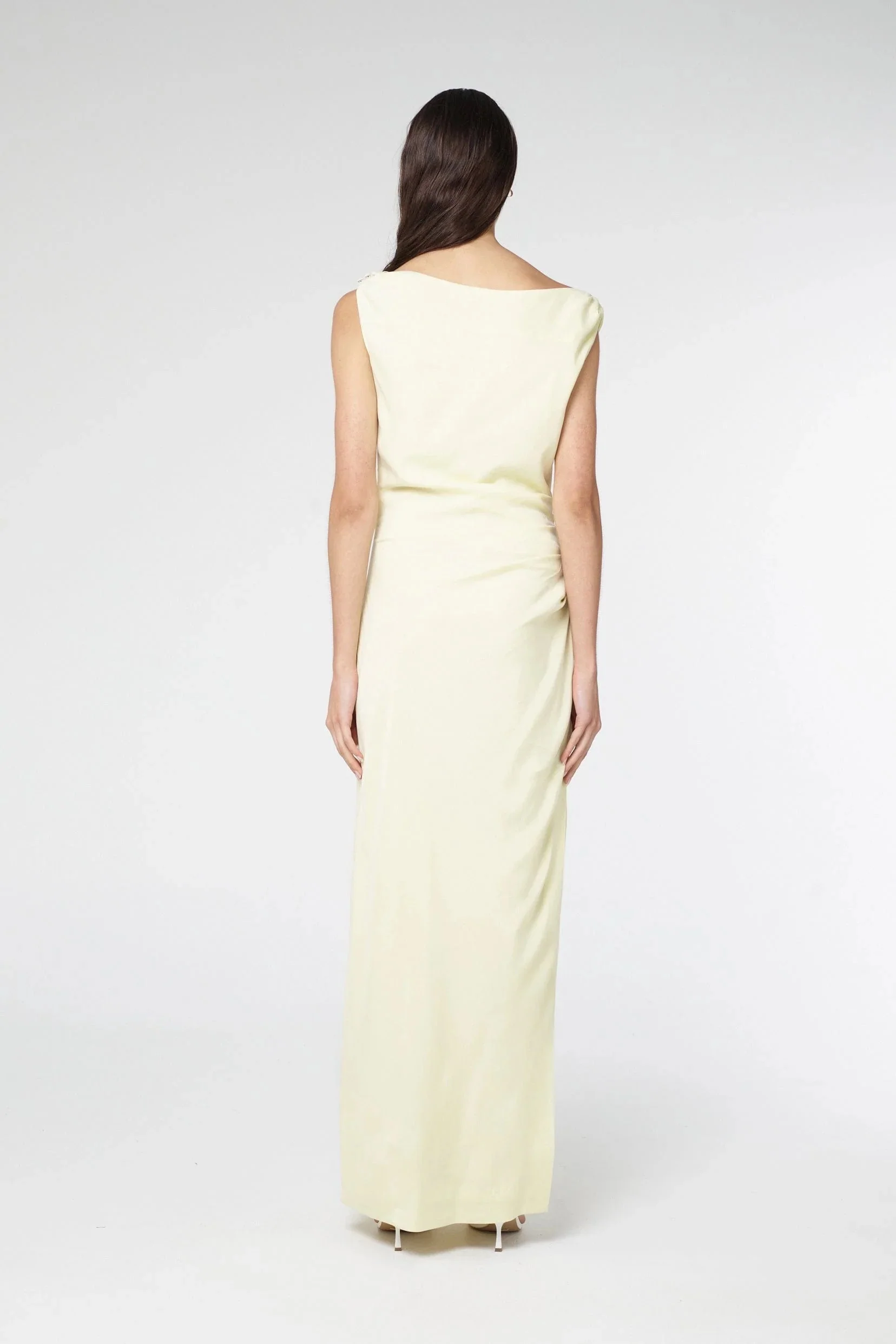 Third Form Athena Off Shoulder Maxi Dress - Sorbet - Image 5