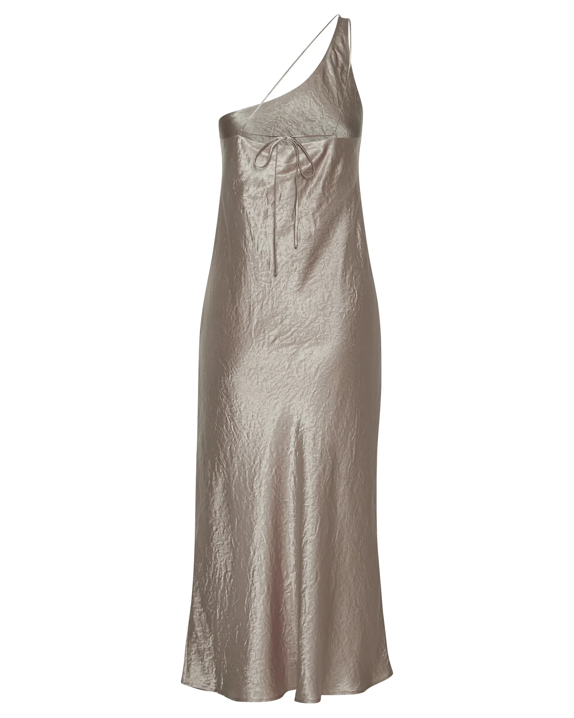 Third Form Crush Bias One Shoulder Midi Dress - Driftwood - Image 6