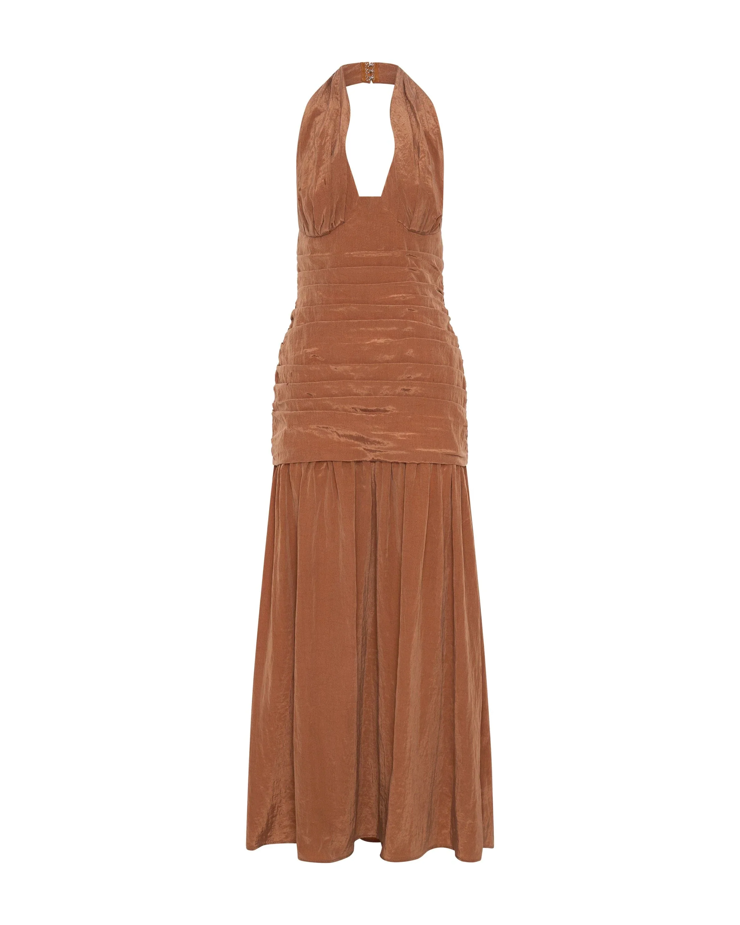 Third Form Eclipse Halter Dress - Rust - Image 3