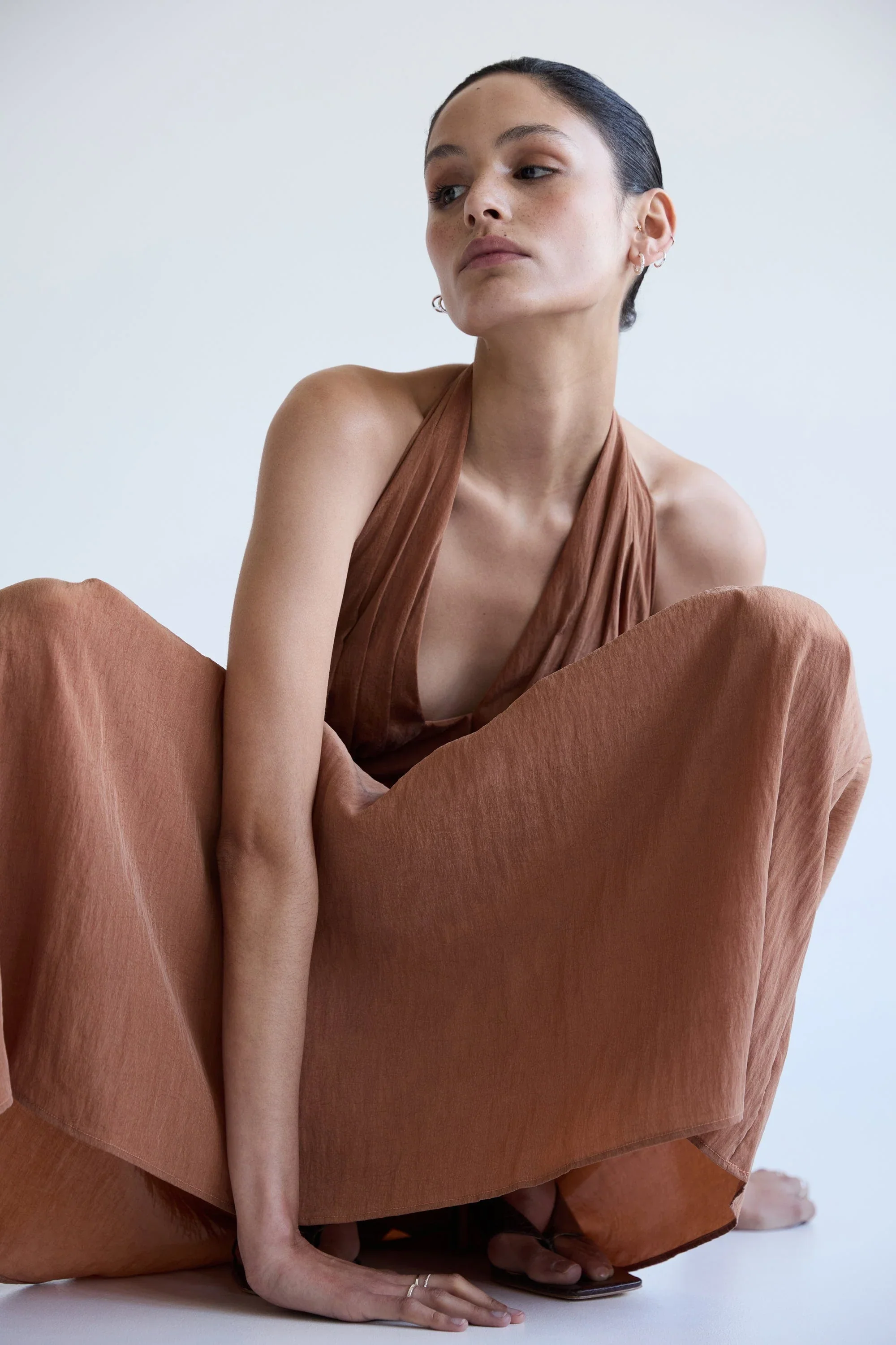 Third Form Eclipse Halter Dress - Rust - Image 7