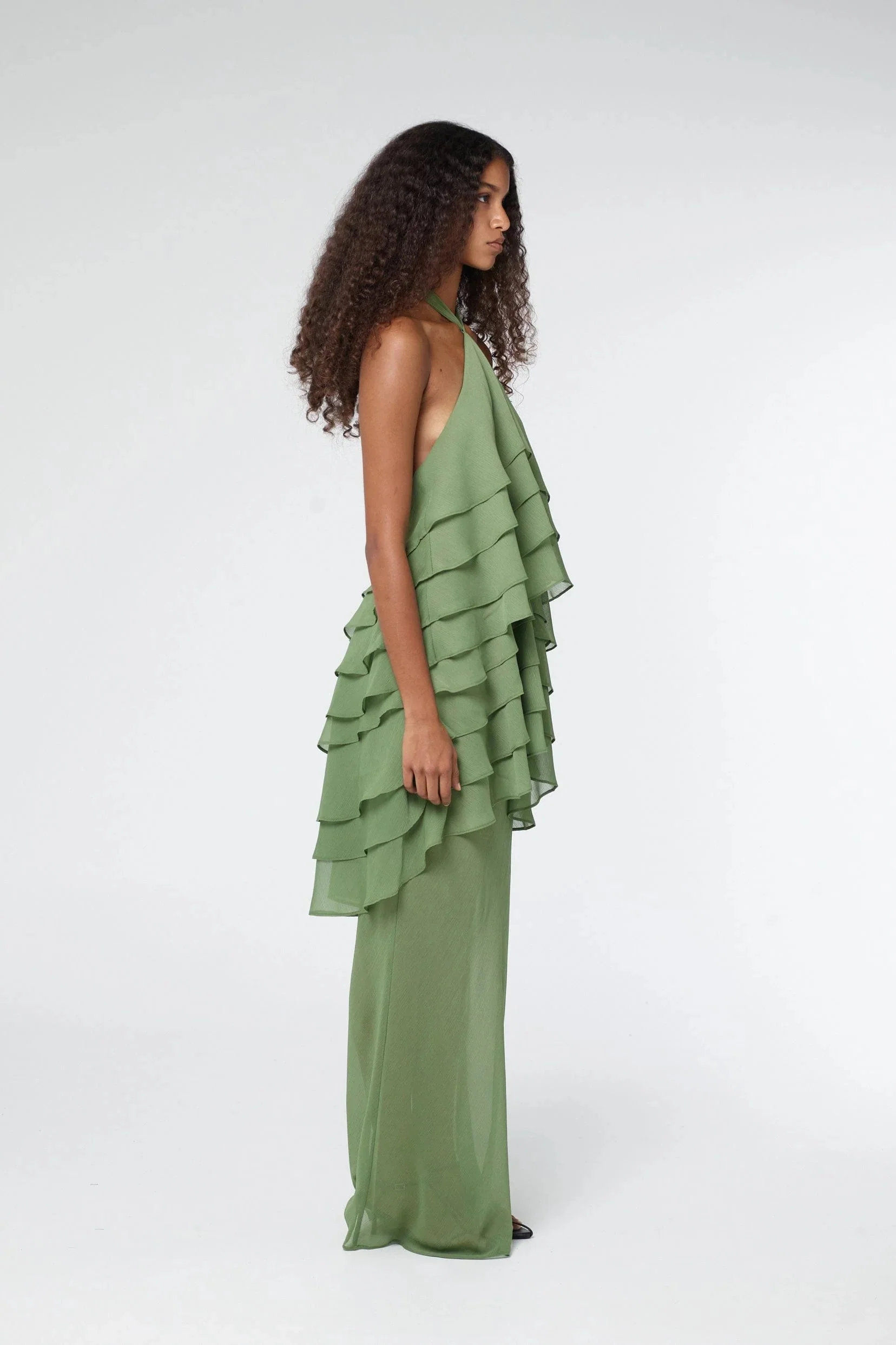 Third Form Gaia Tiered Maxi Dress - Juniper - Image 2
