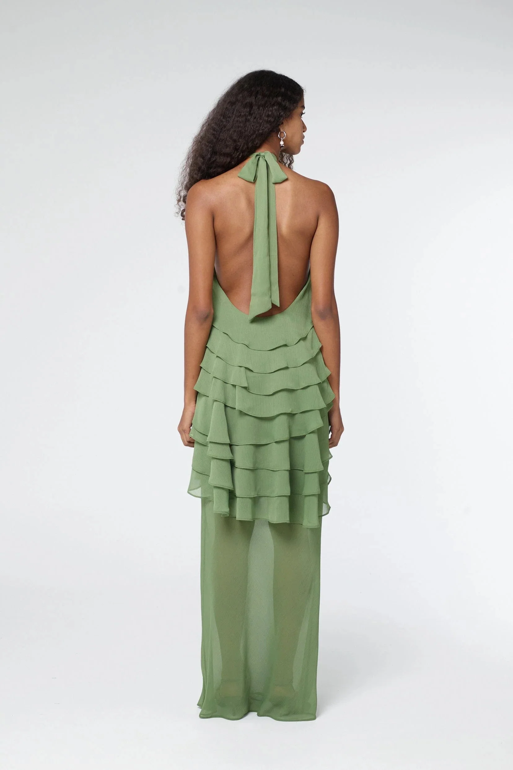 Third Form Gaia Tiered Maxi Dress - Juniper - Image 3