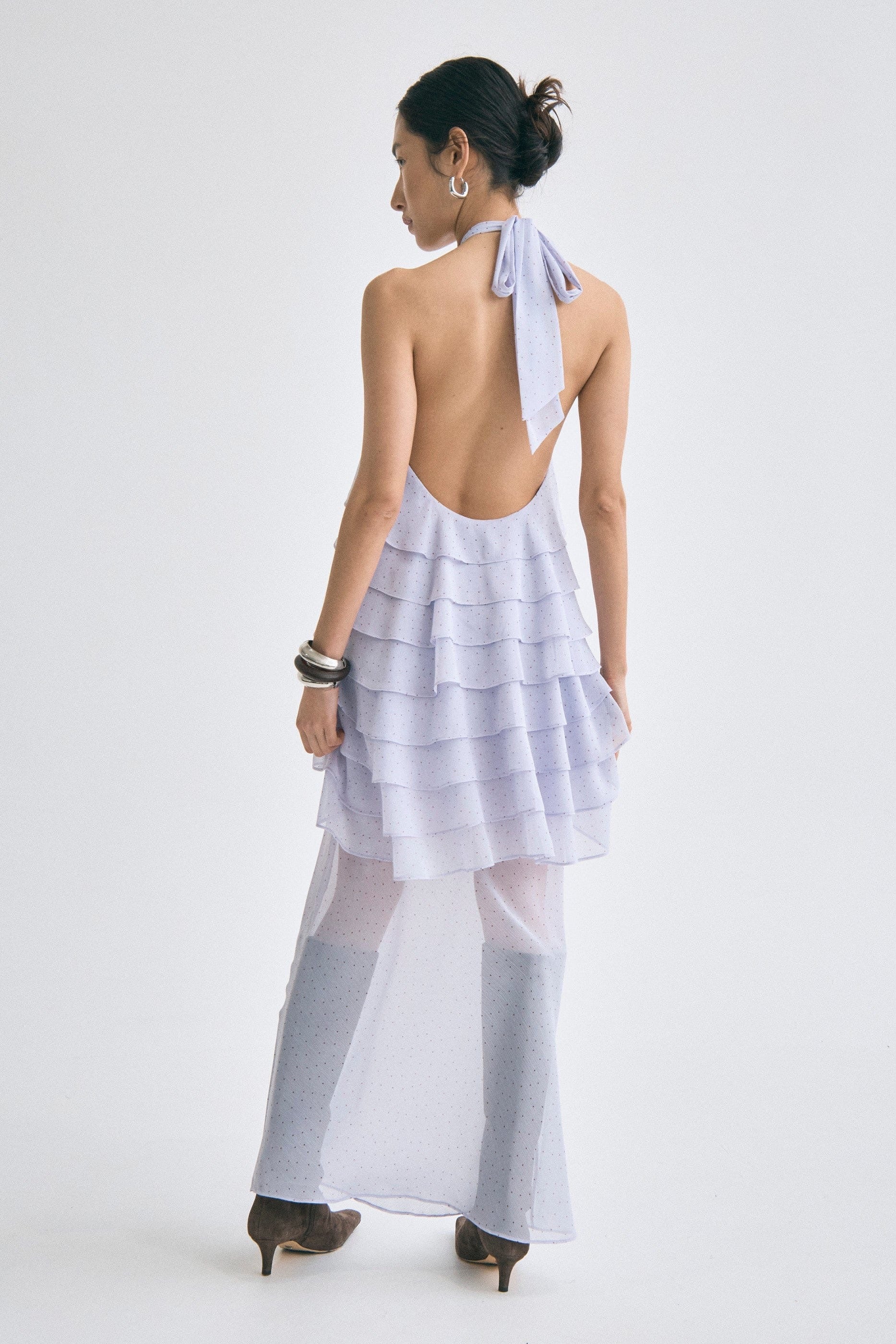 Third Form Gaia Tiered Maxi Dress - Lilac Spot - Image 6