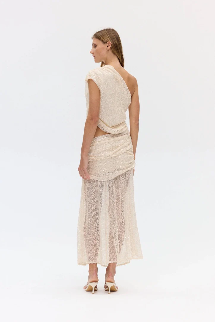 Third Form Nightfall Sequin Maxi Dress - Shell - Image 3