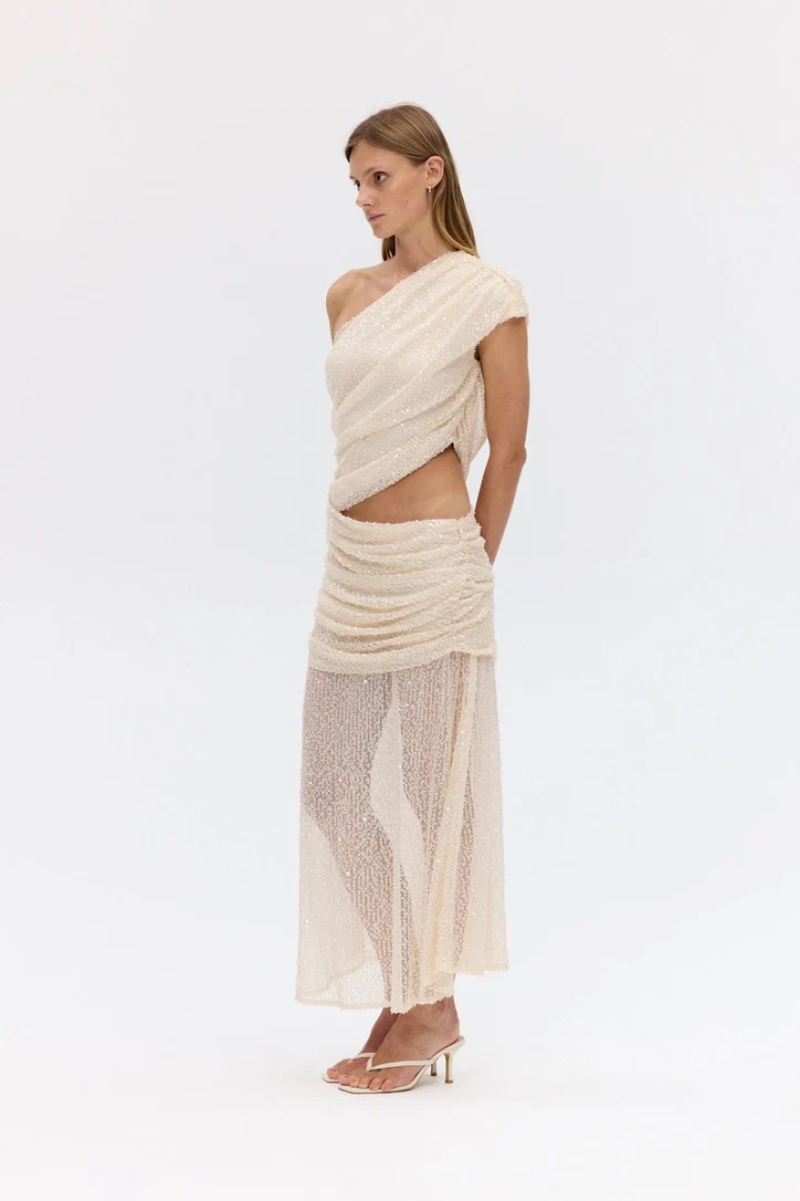 Third Form Nightfall Sequin Maxi Dress - Shell - Image 4