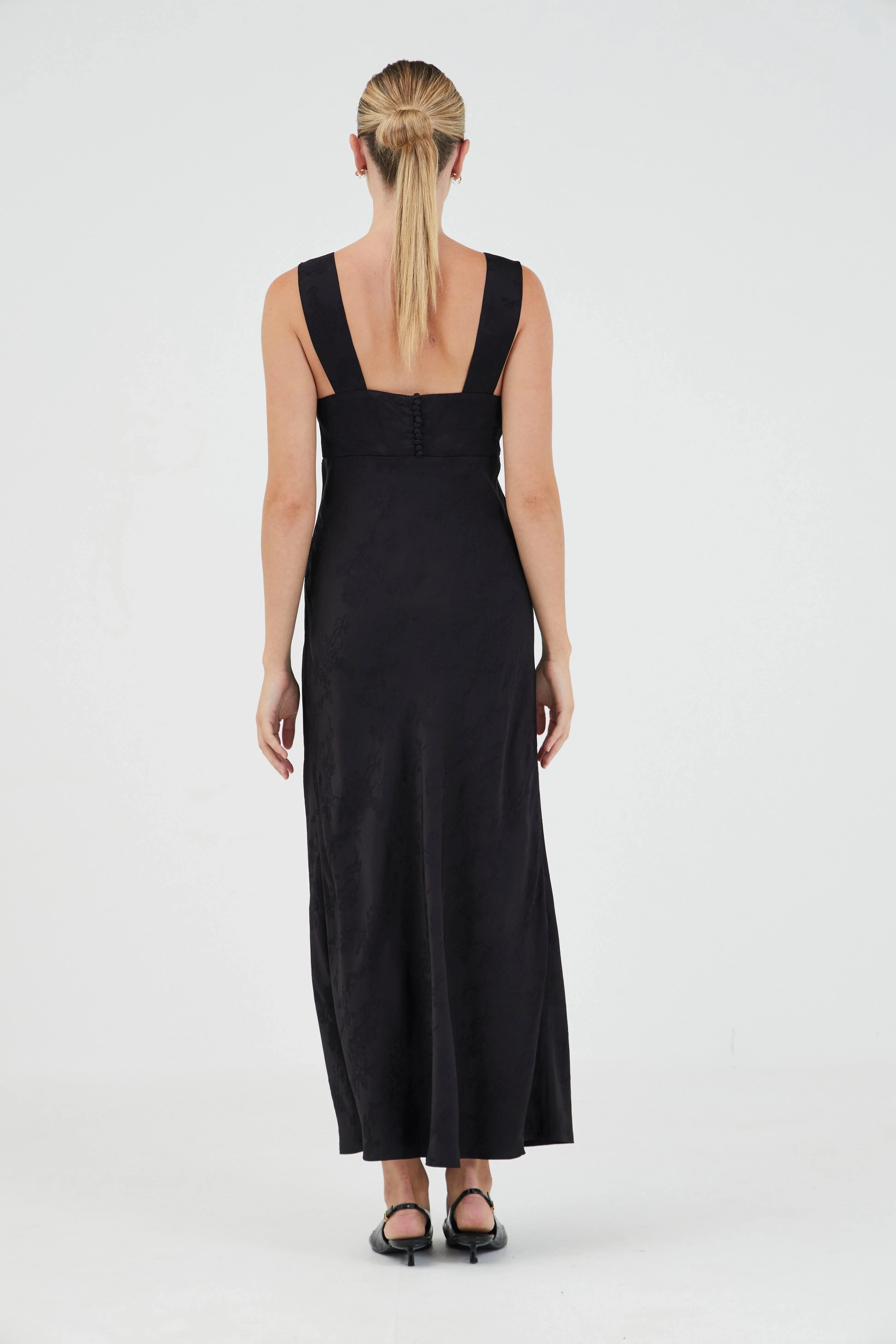 Third Form Oasis Bias Slip Dress - Black - Image 4