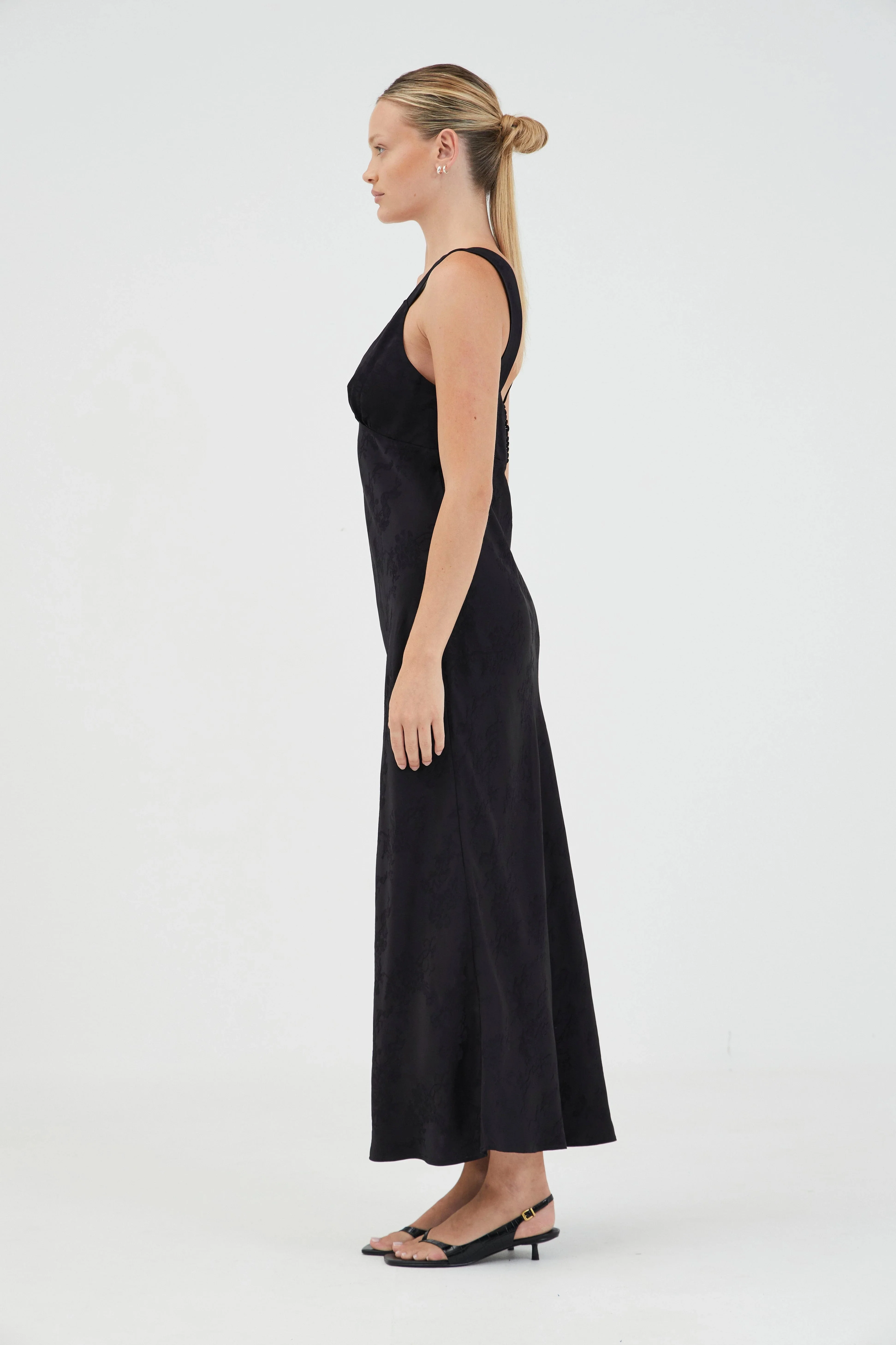 Third Form Oasis Bias Slip Dress - Black - Image 5