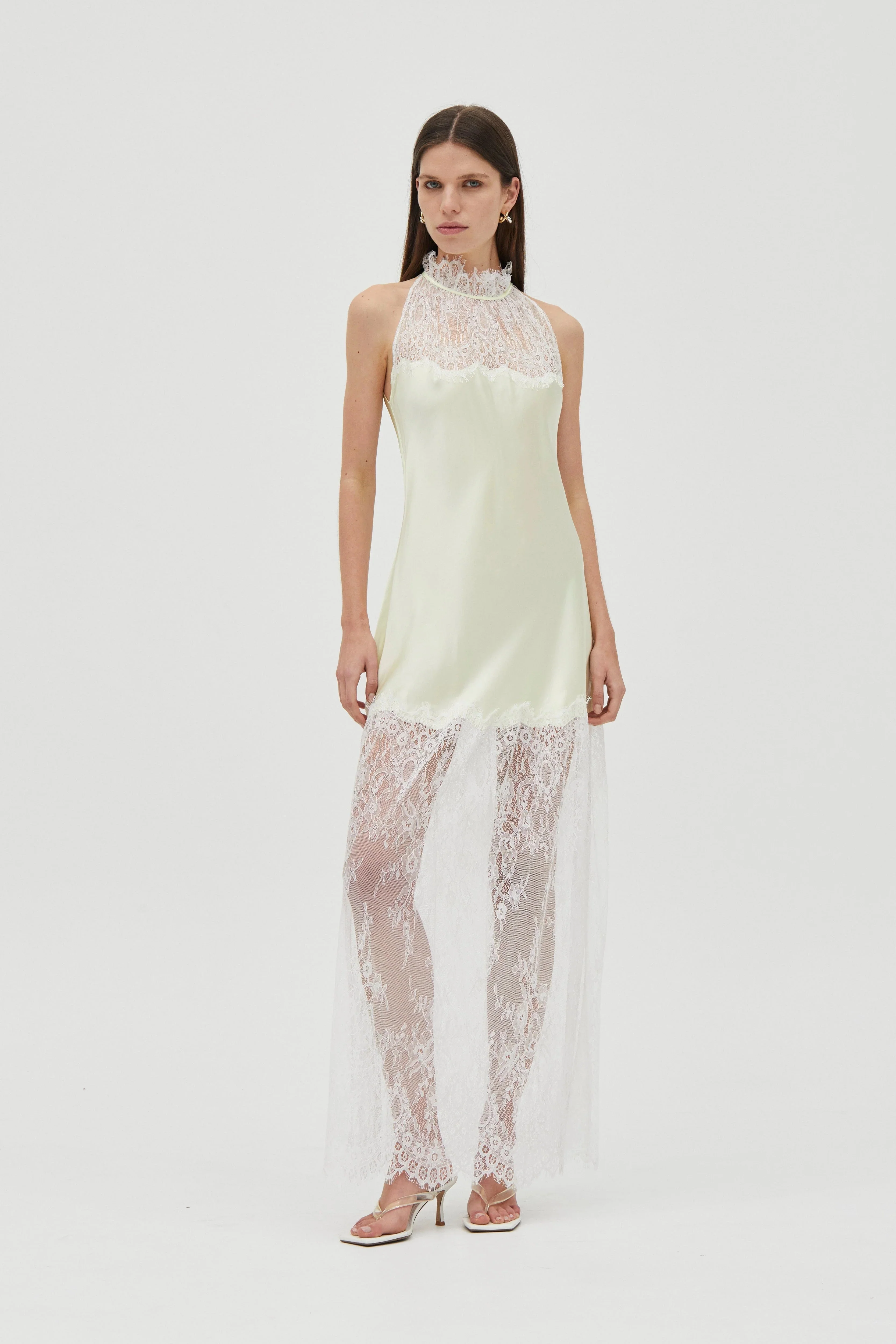 Third Form Poetry Lace Drawn In Maxi Dress - Lemonade - Image 2