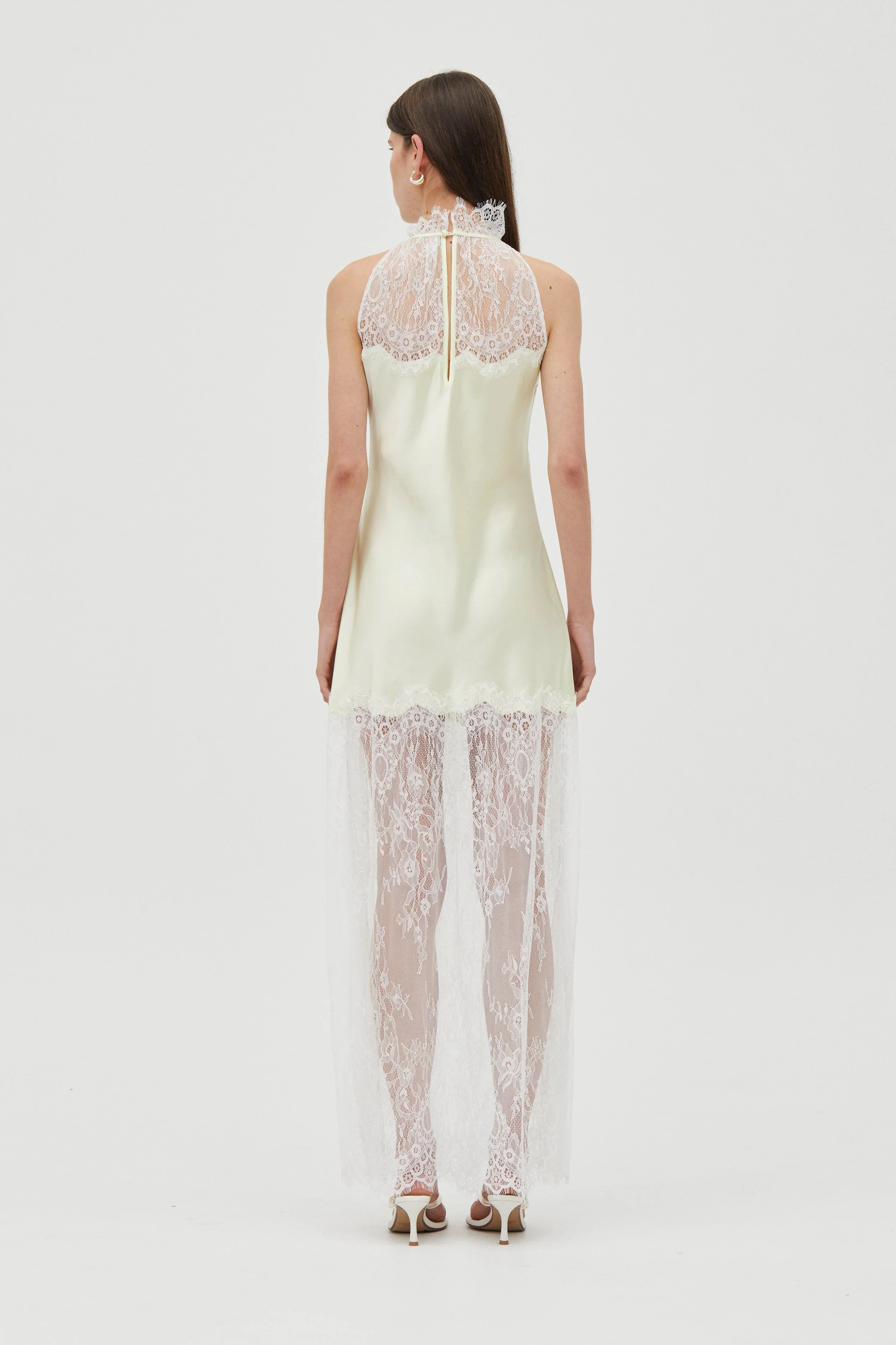 Third Form Poetry Lace Drawn In Maxi Dress - Lemonade - Image 3