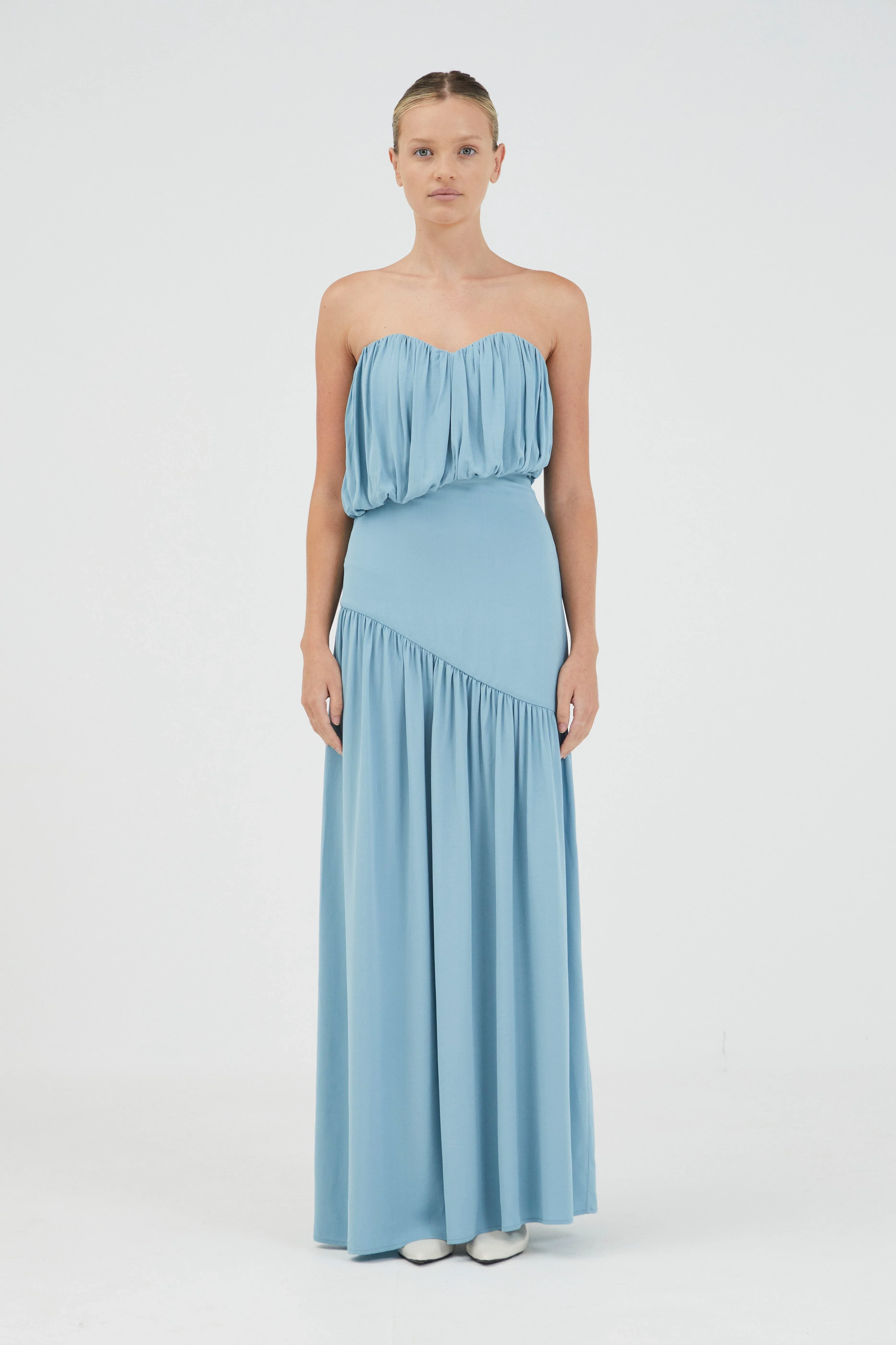 Third Form Seraphic Strapless Maxi Dress - Aquatic