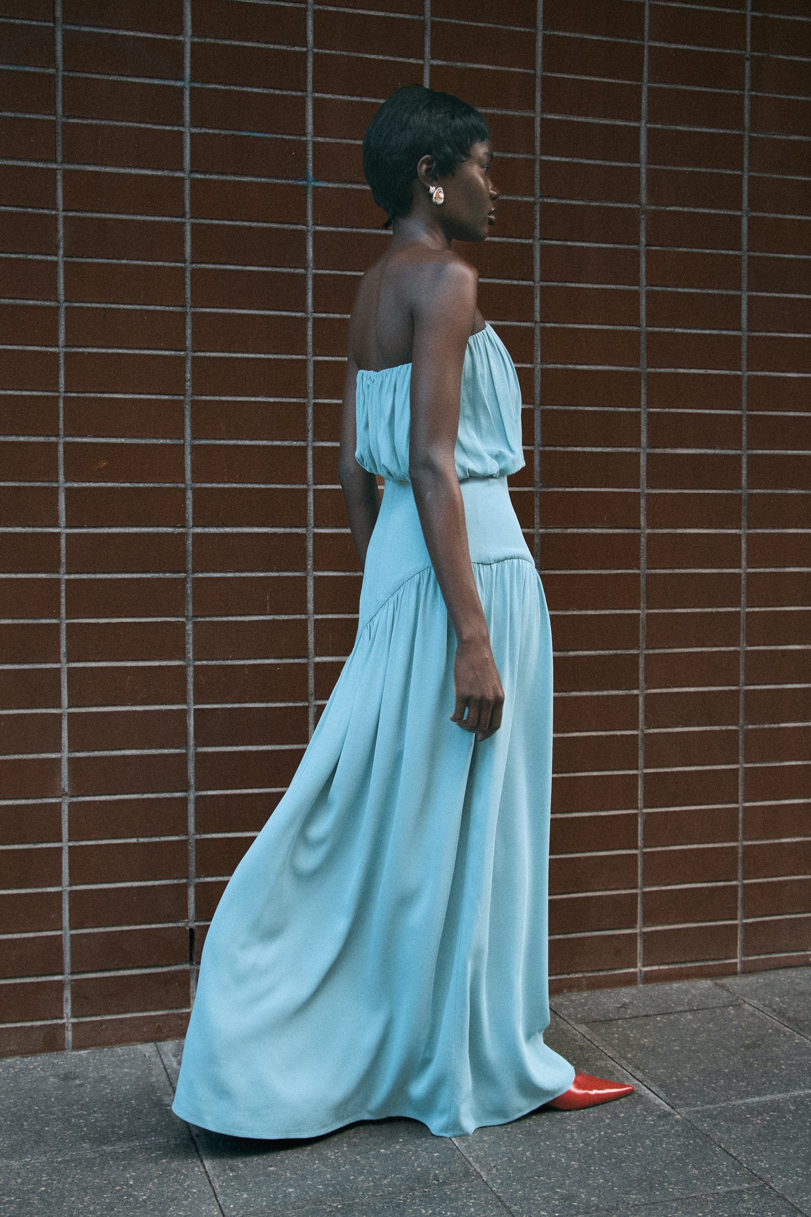 Third Form Seraphic Strapless Maxi Dress - Aquatic - Image 2