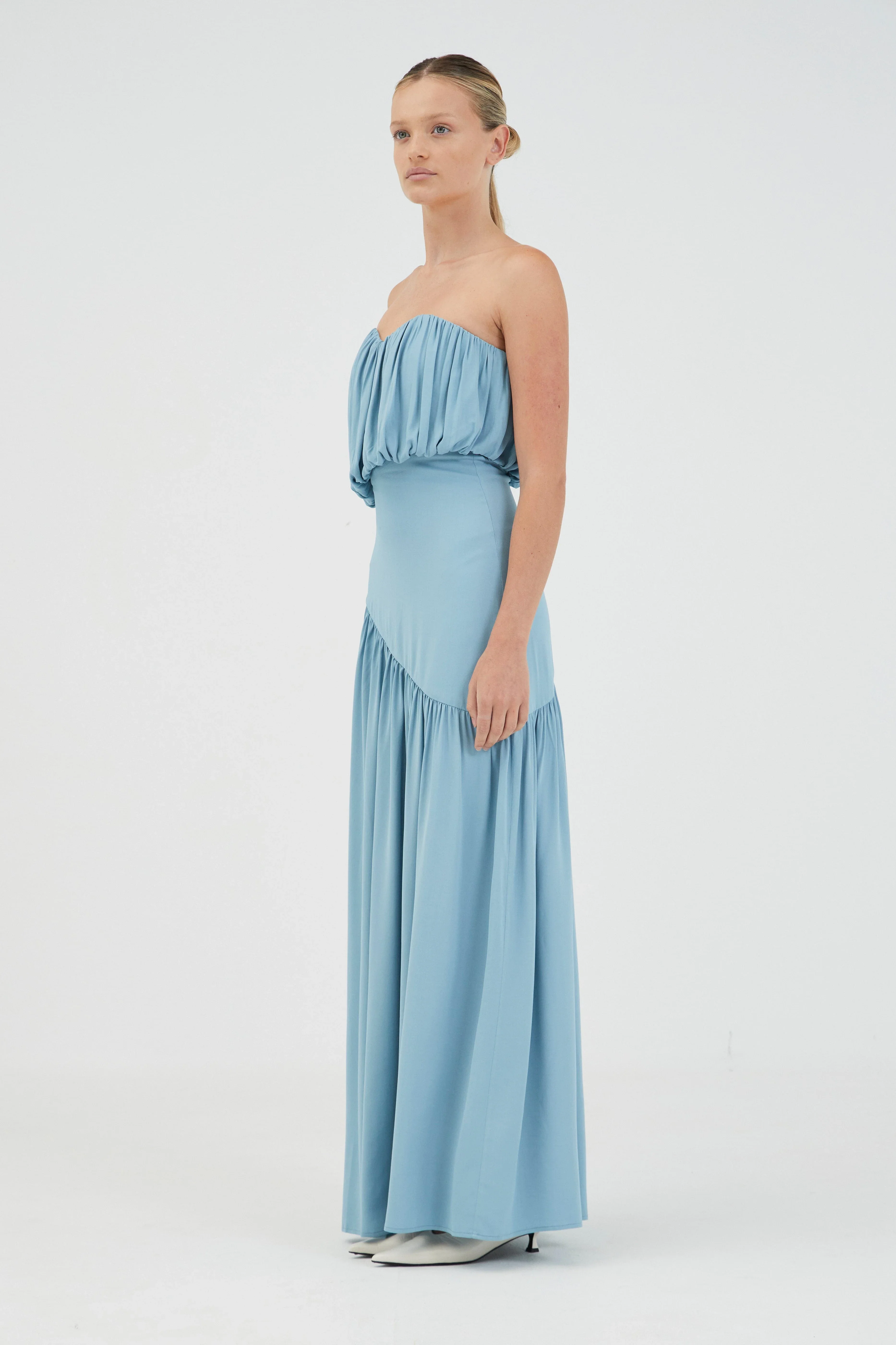 Third Form Seraphic Strapless Maxi Dress - Aquatic - Image 7