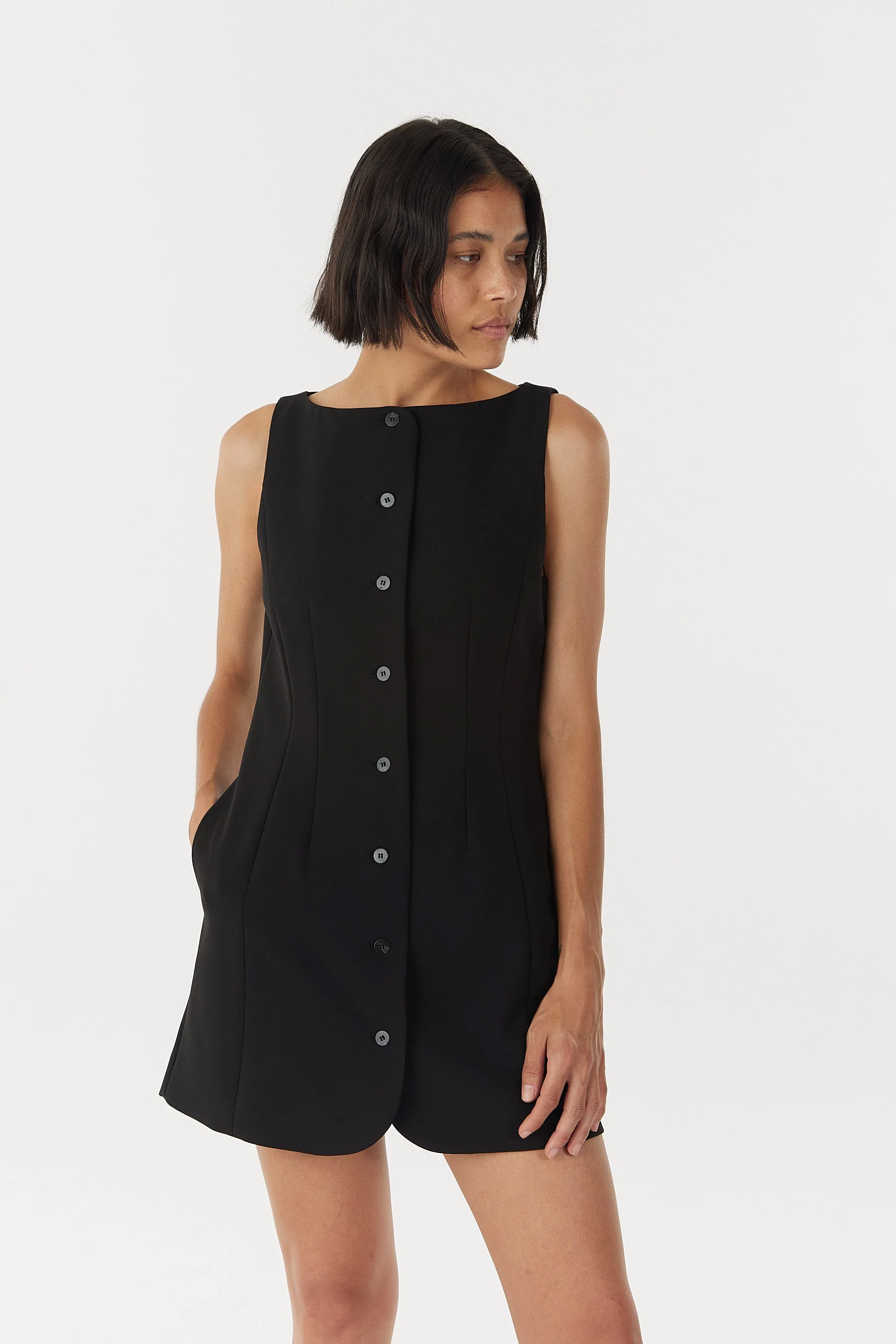 Third Form Skyline Tailored Mini Dress - Black - Image 3