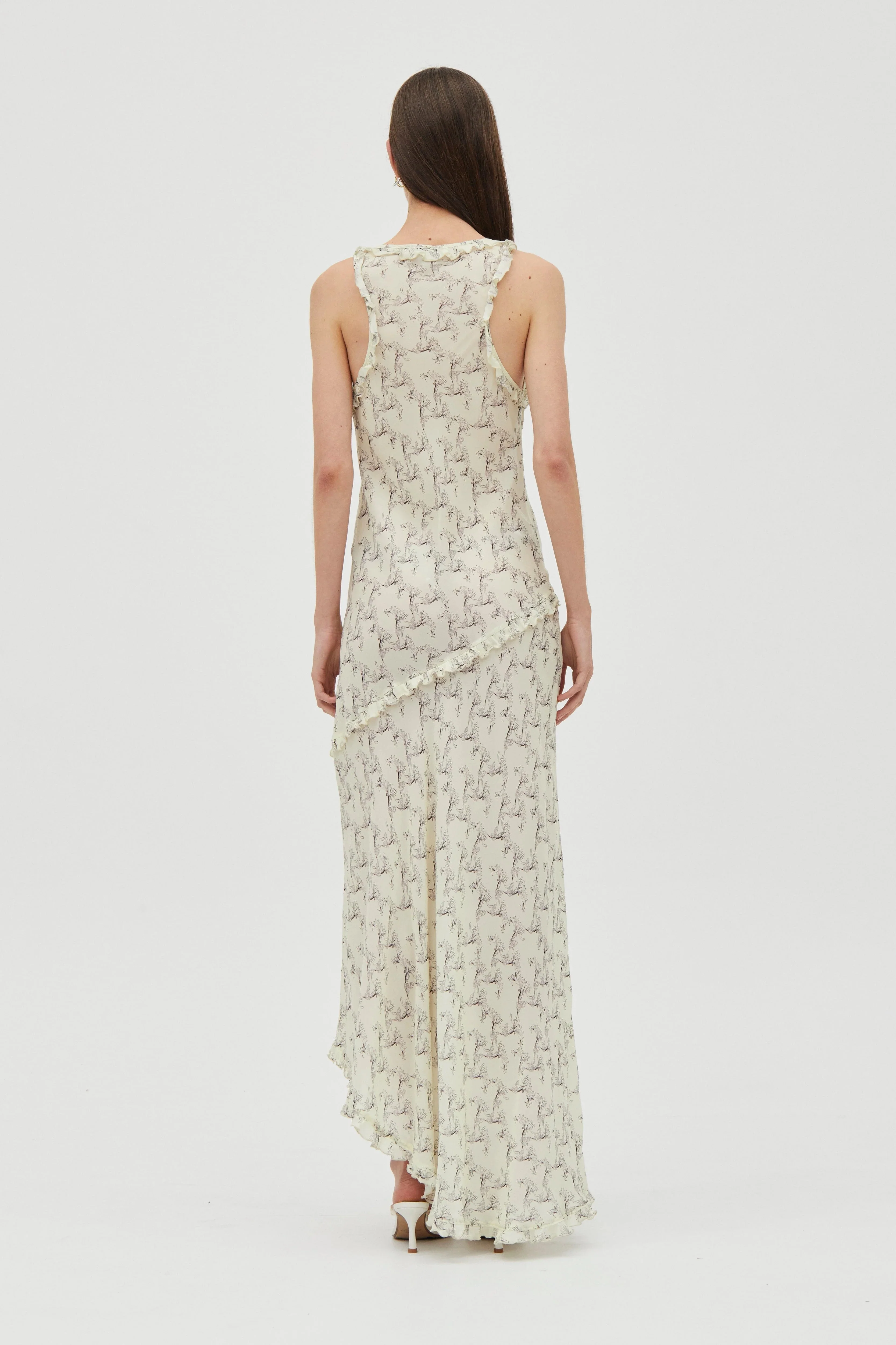 Third Form Solace Frill Tank Maxi Dress - Creeping Vine - Image 4