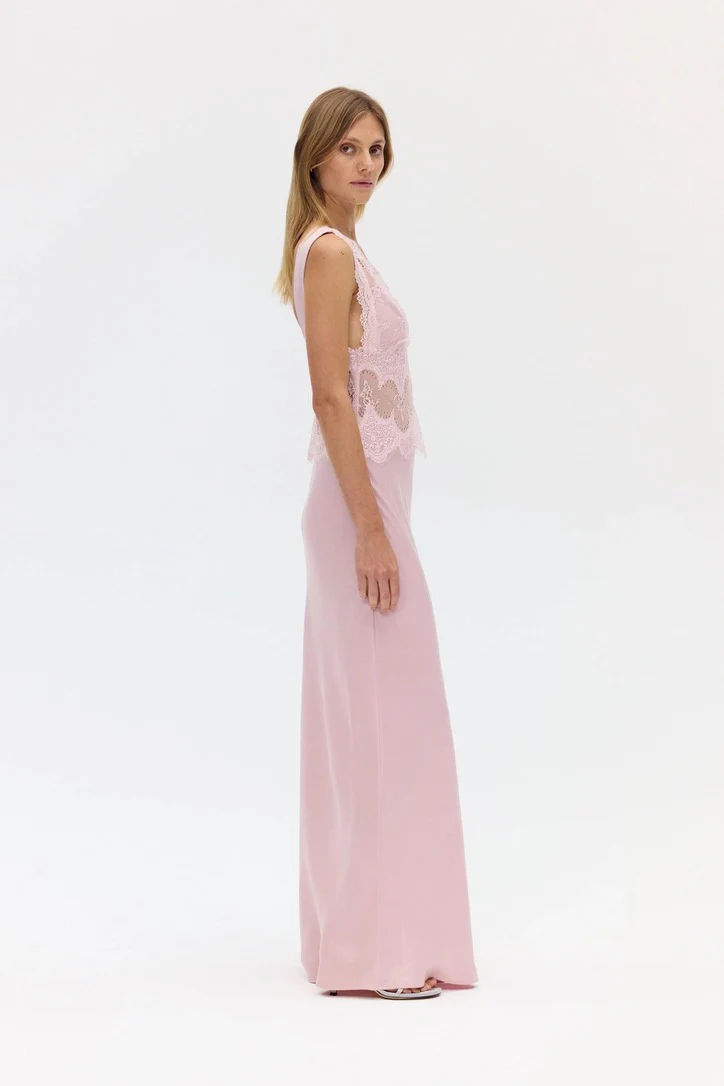 Third Form Visions Lace Floor Length Dress - Rose - Image 4