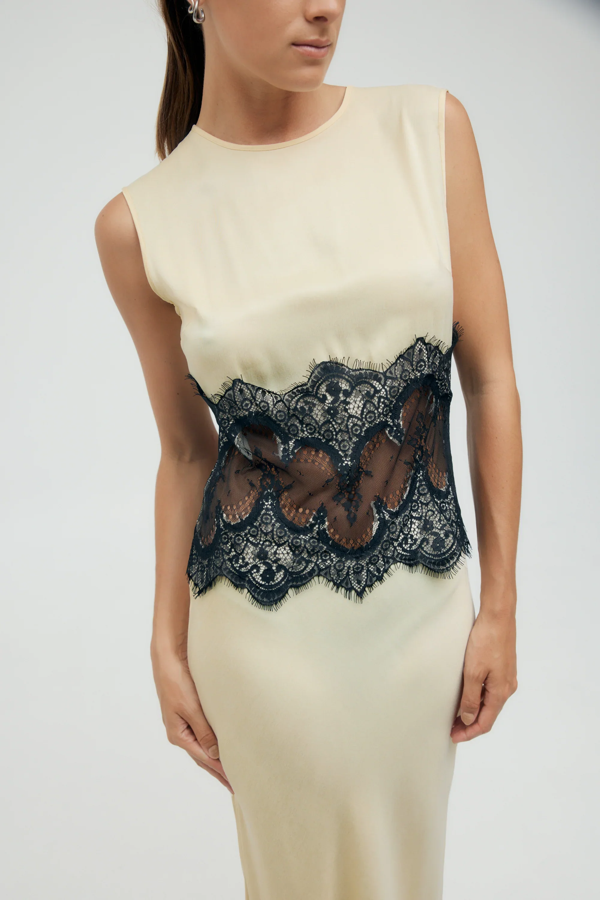 Third Form Visions Lace Trim Tank Dress - Marshmallow - Image 5