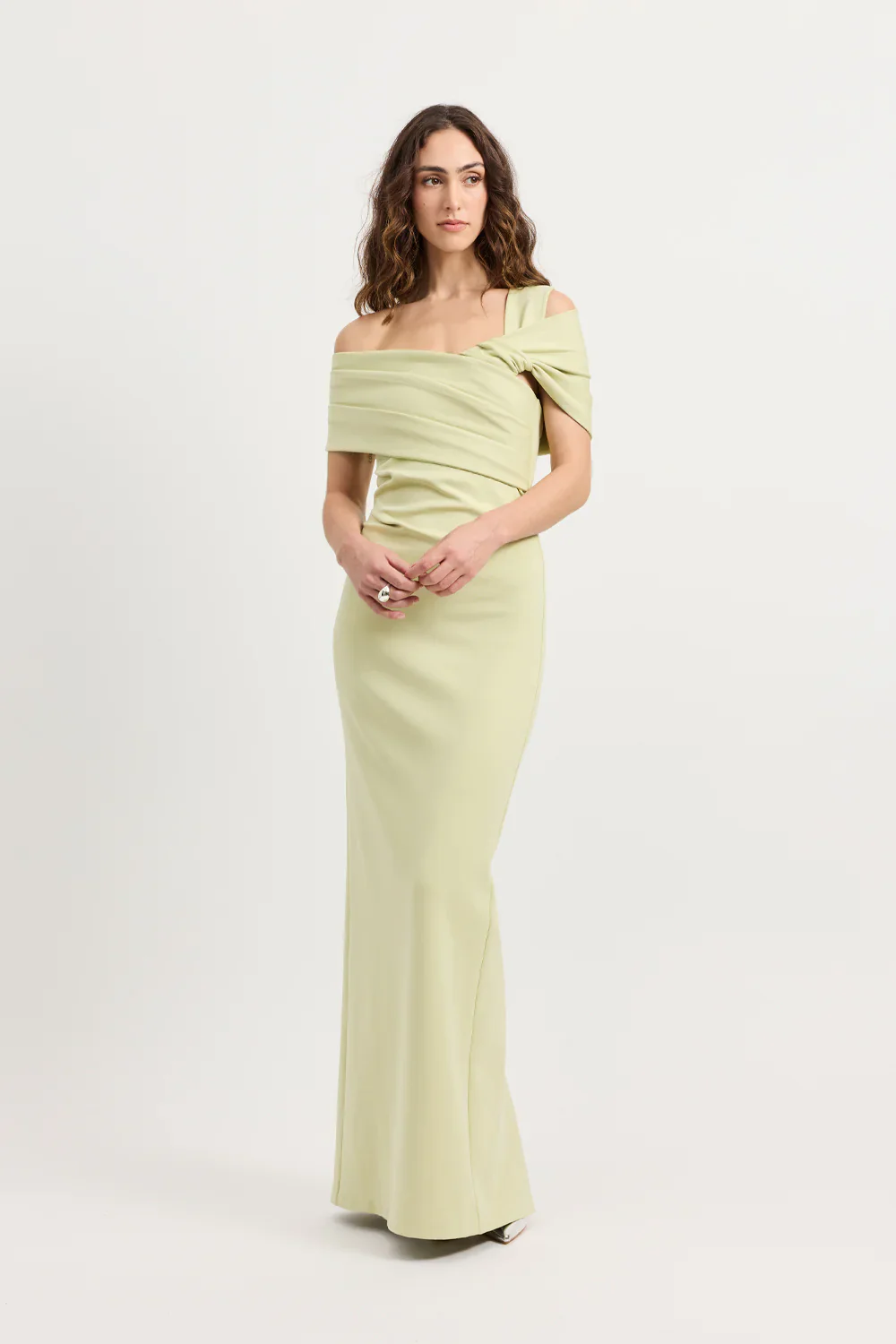 Tojhà Anya Dress - Muted Lime - Image 3
