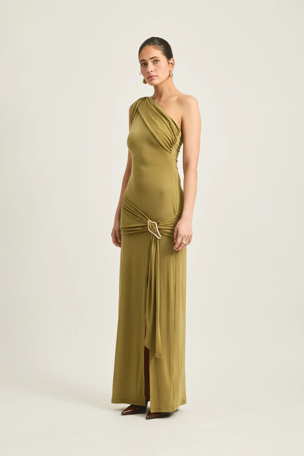 Tojhà Atiyah Dress - Olive - Image 6