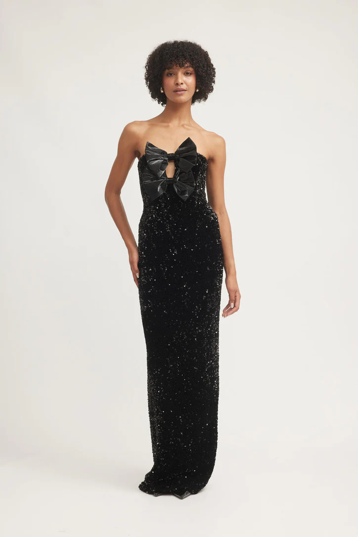 Tojhà Harlynne Dress - Black Sequin - Image 2