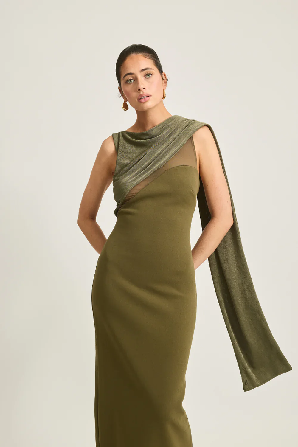 Tojhà Kinara Dress - Moss - Image 2