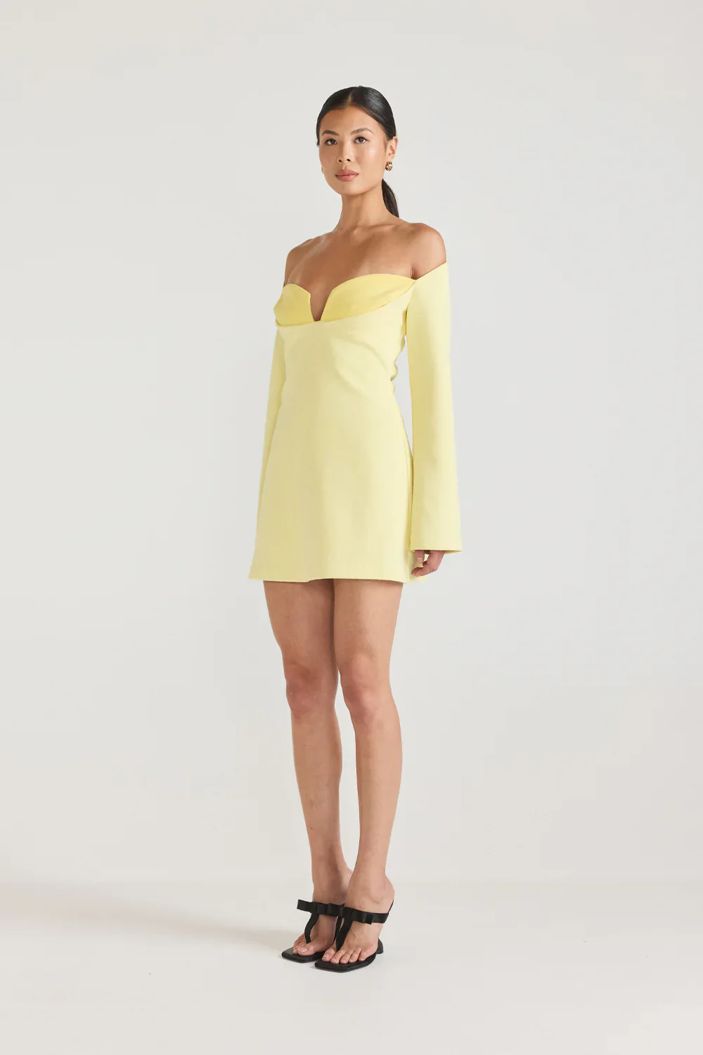 Tojhà Lilosa Mini Dress - Lemon/Honey - Image 3