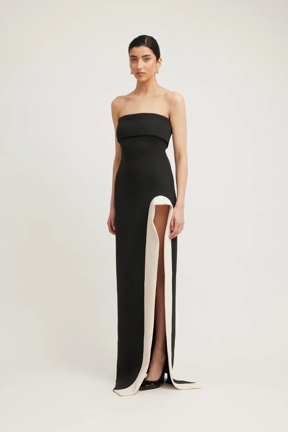 Tojhà Octavia Dress - Black/Champagne Beige - Image 3