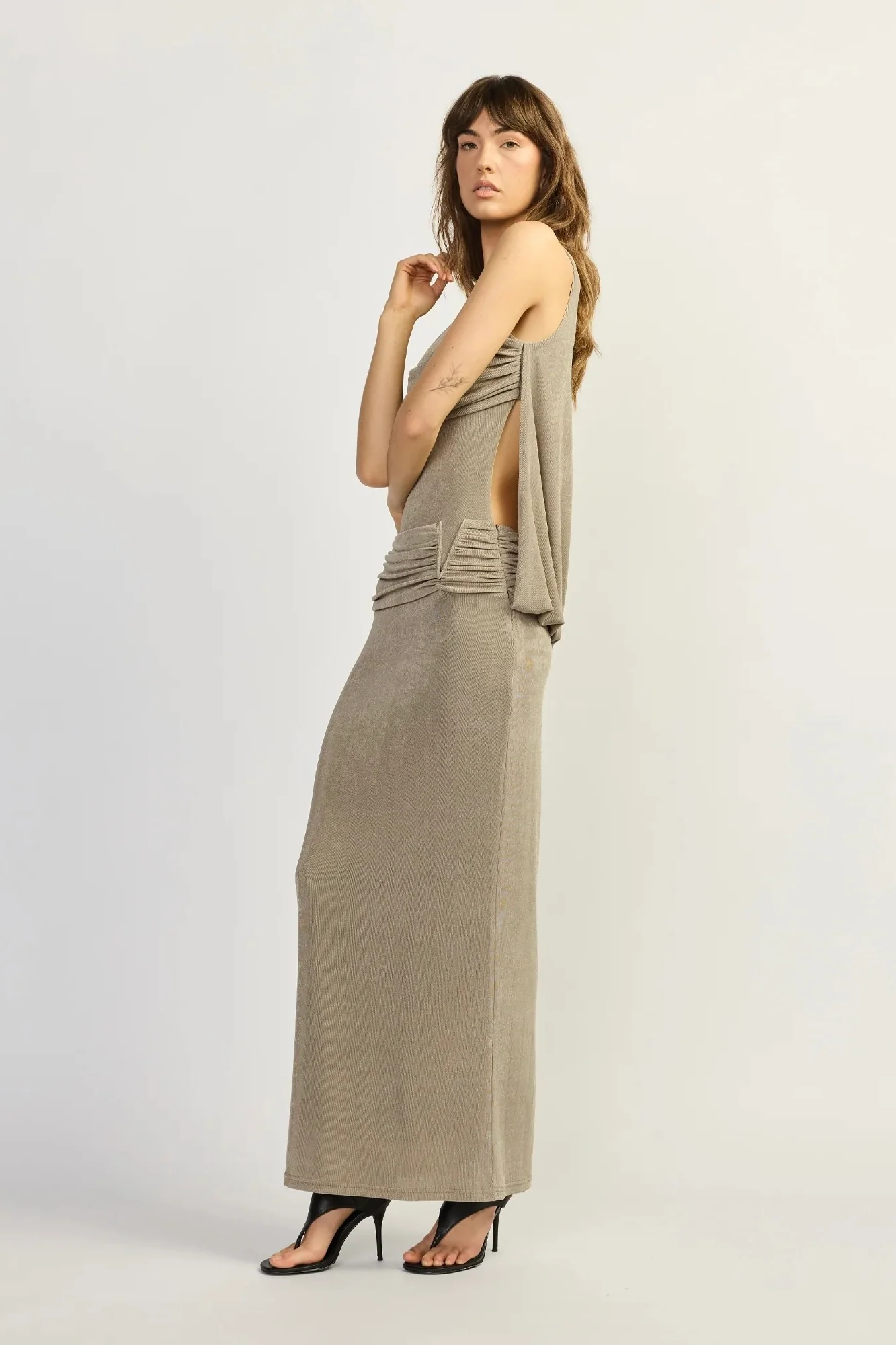 Tojhà Samson Maxi Dress- Stone - Image 5