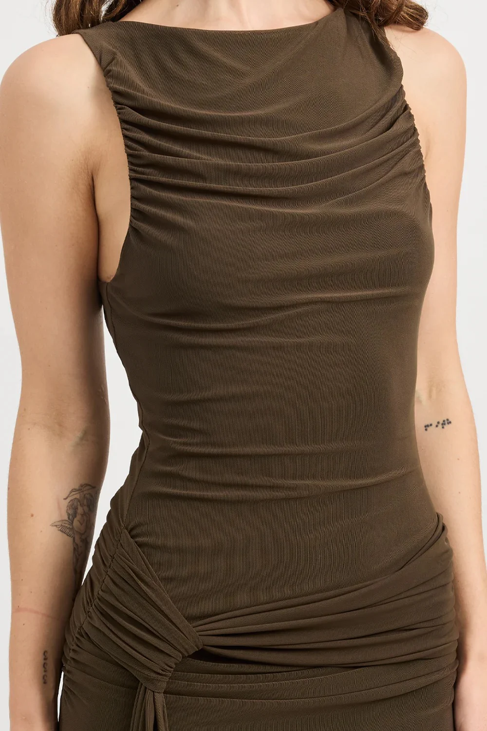 Tojhà Wren Dress - Chocolate - Image 5