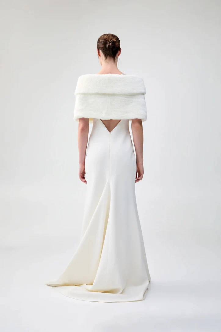 Unreal Fur Champagne Wrap - Ivory - Image 2
