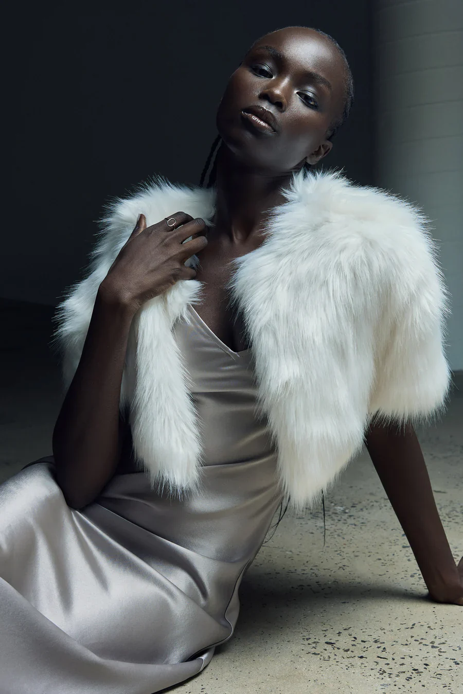 Unreal Fur Love a Fur Bolero - Ivory - Image 2
