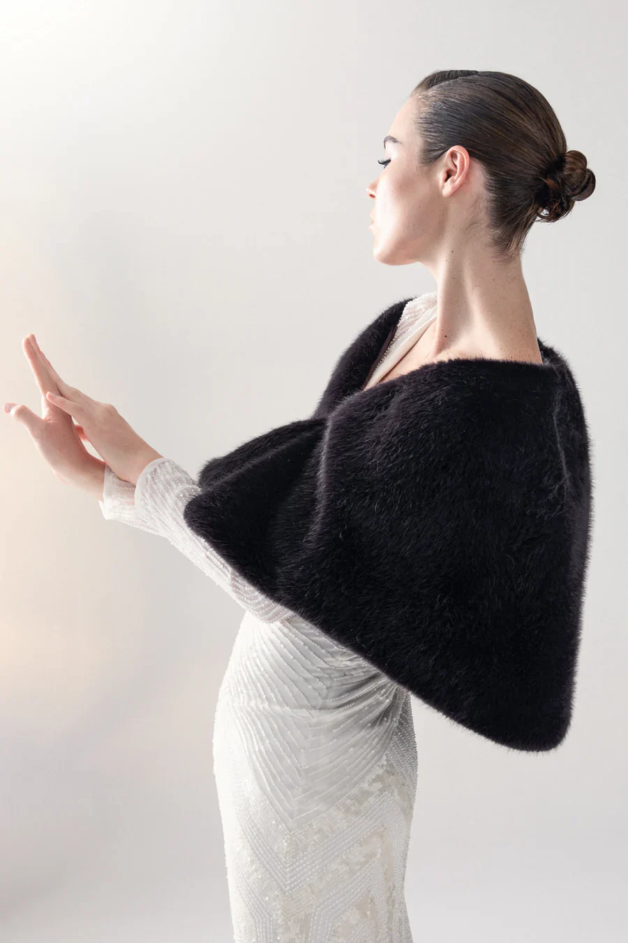 Unreal Fur Yasmine Wrap - Black - Image 2
