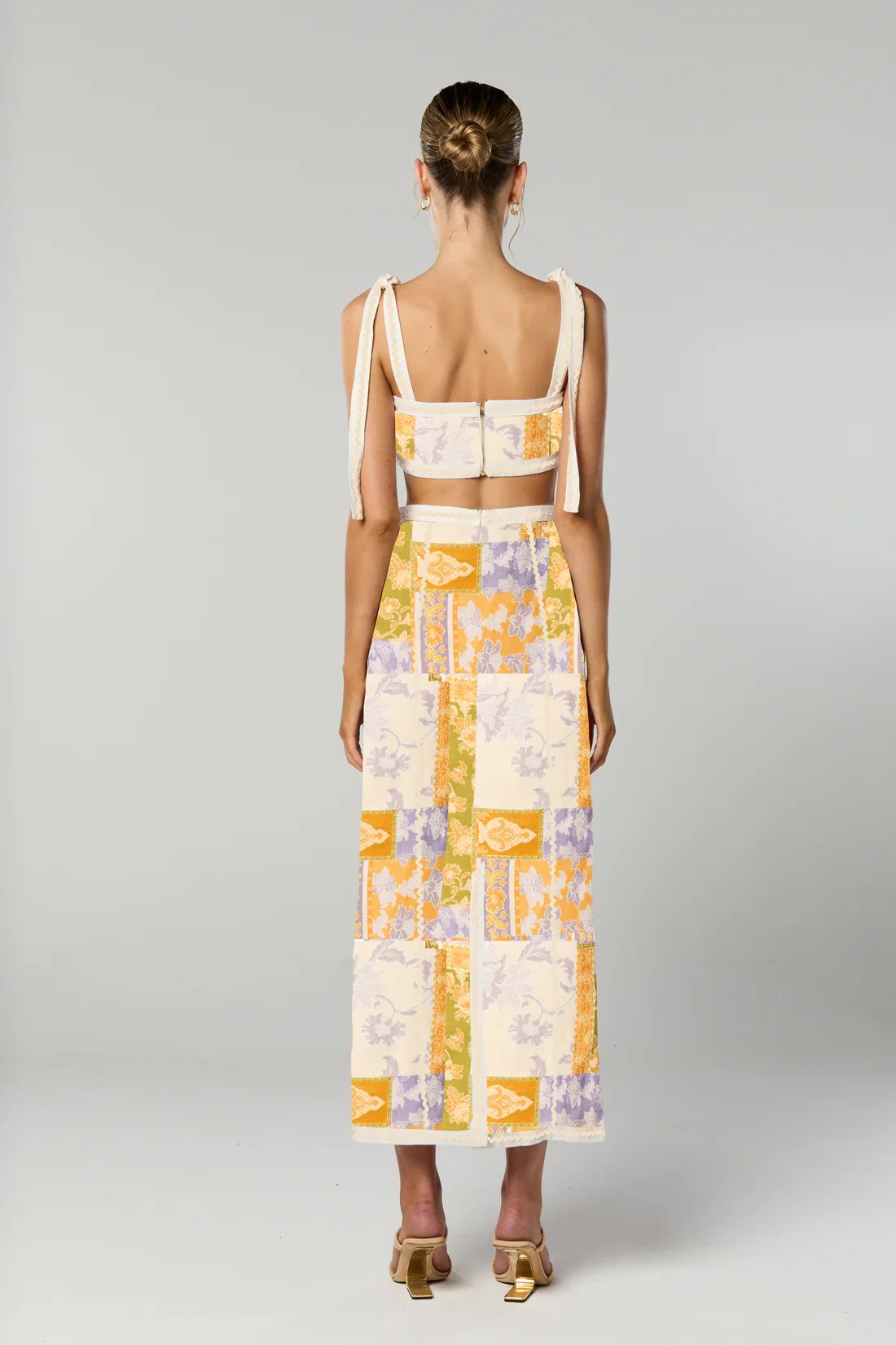 Winona Billie Crop Top - Patchwork Floral - Image 3