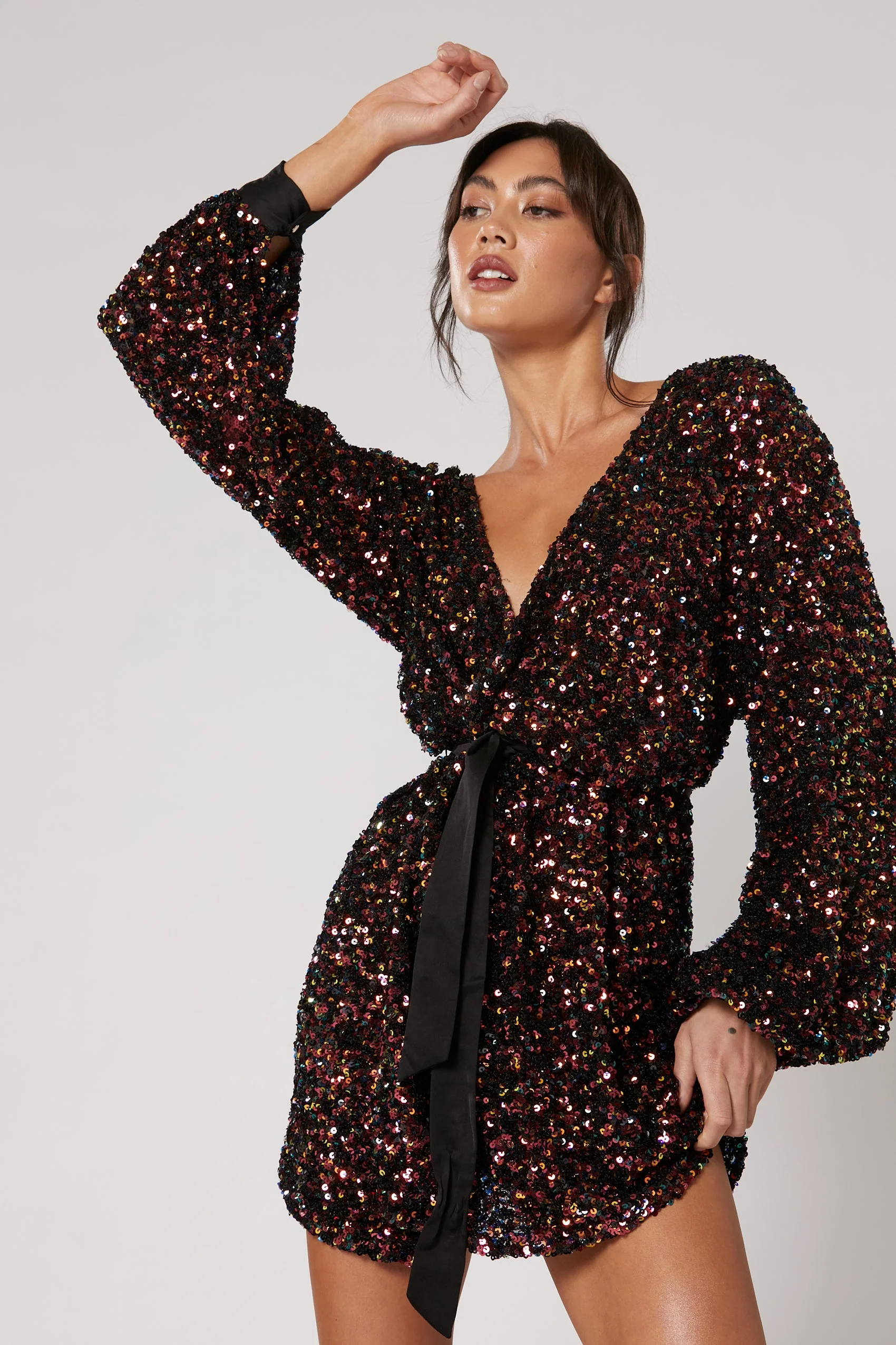 Winona Lumi Classic Dress - Wine Multi - Image 2