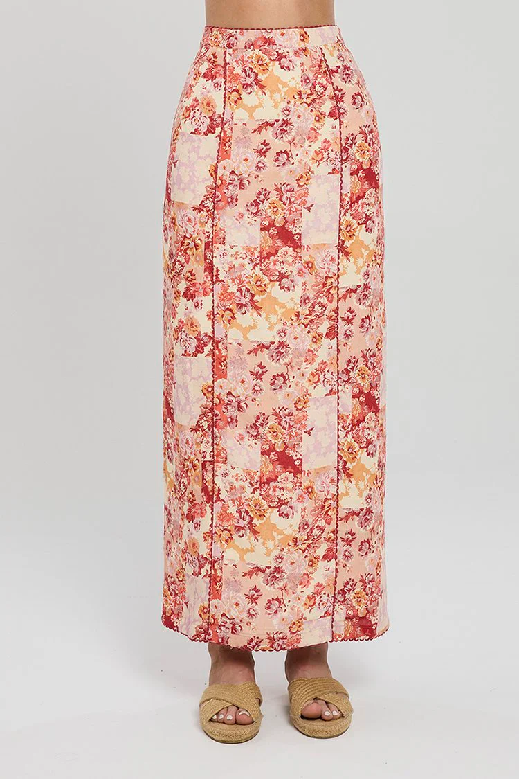 Winona Selca Bow Top - Red Print - Image 7