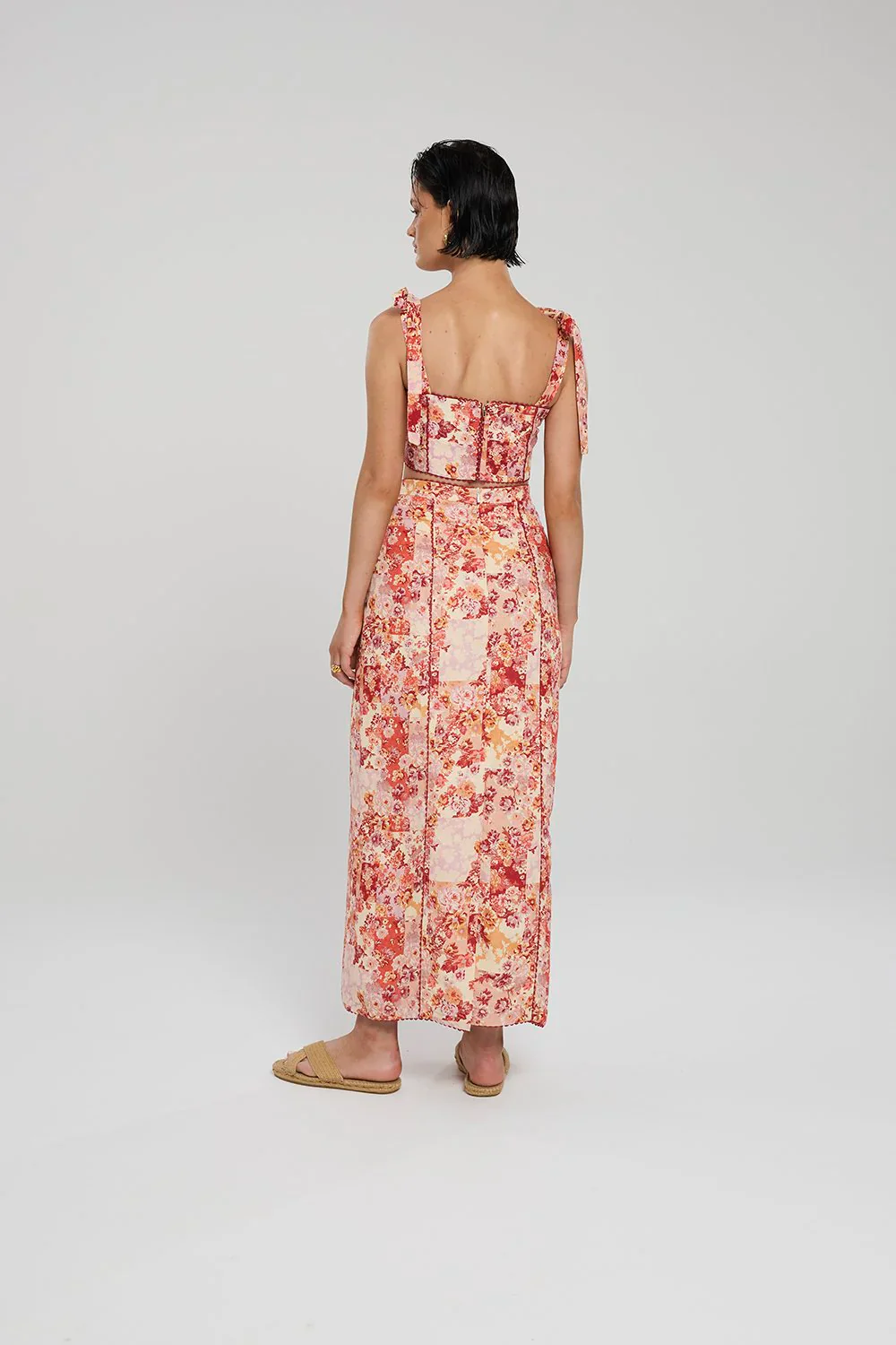 Winona Selca Midi Skirt - Red Print - Image 4
