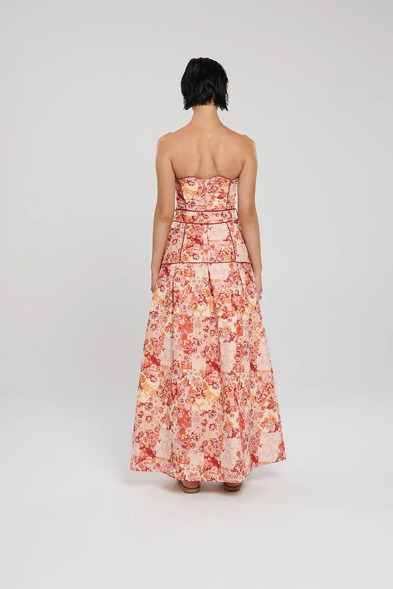 Winona Selca Panel Dress - Red Print - Image 3