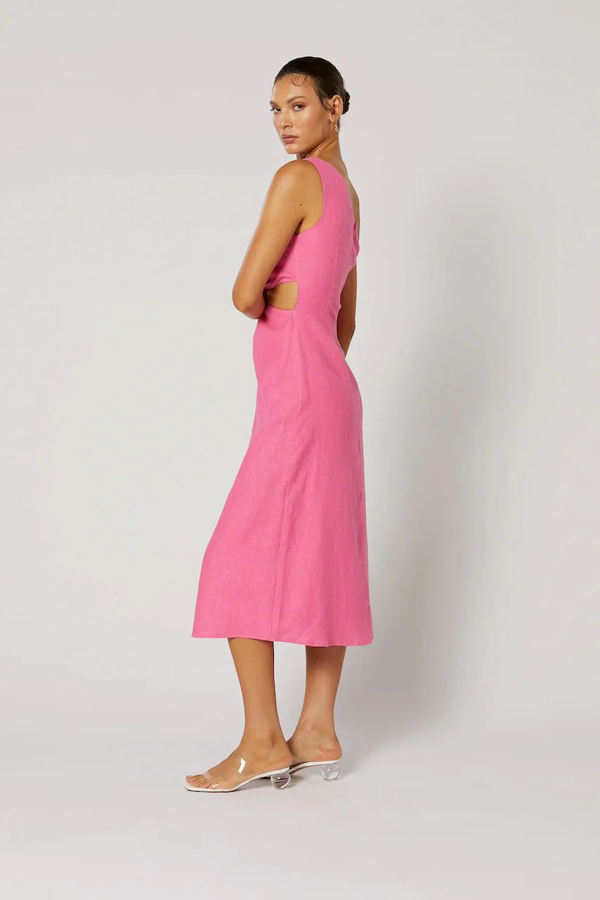 Winona Siesta Gathered Dress - Pink - Image 3