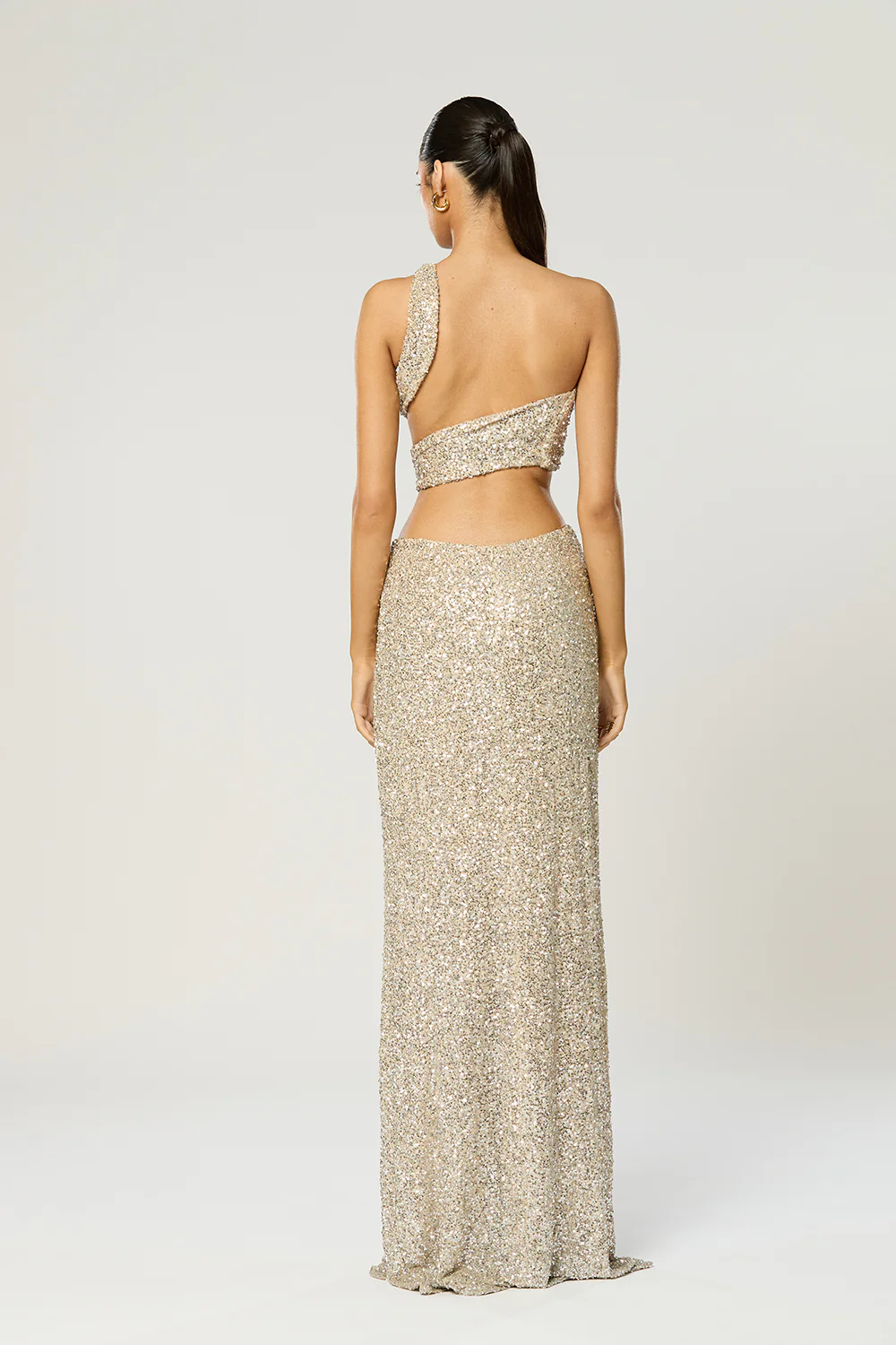 Winona Sterling Sash Dress - Silver - Image 4