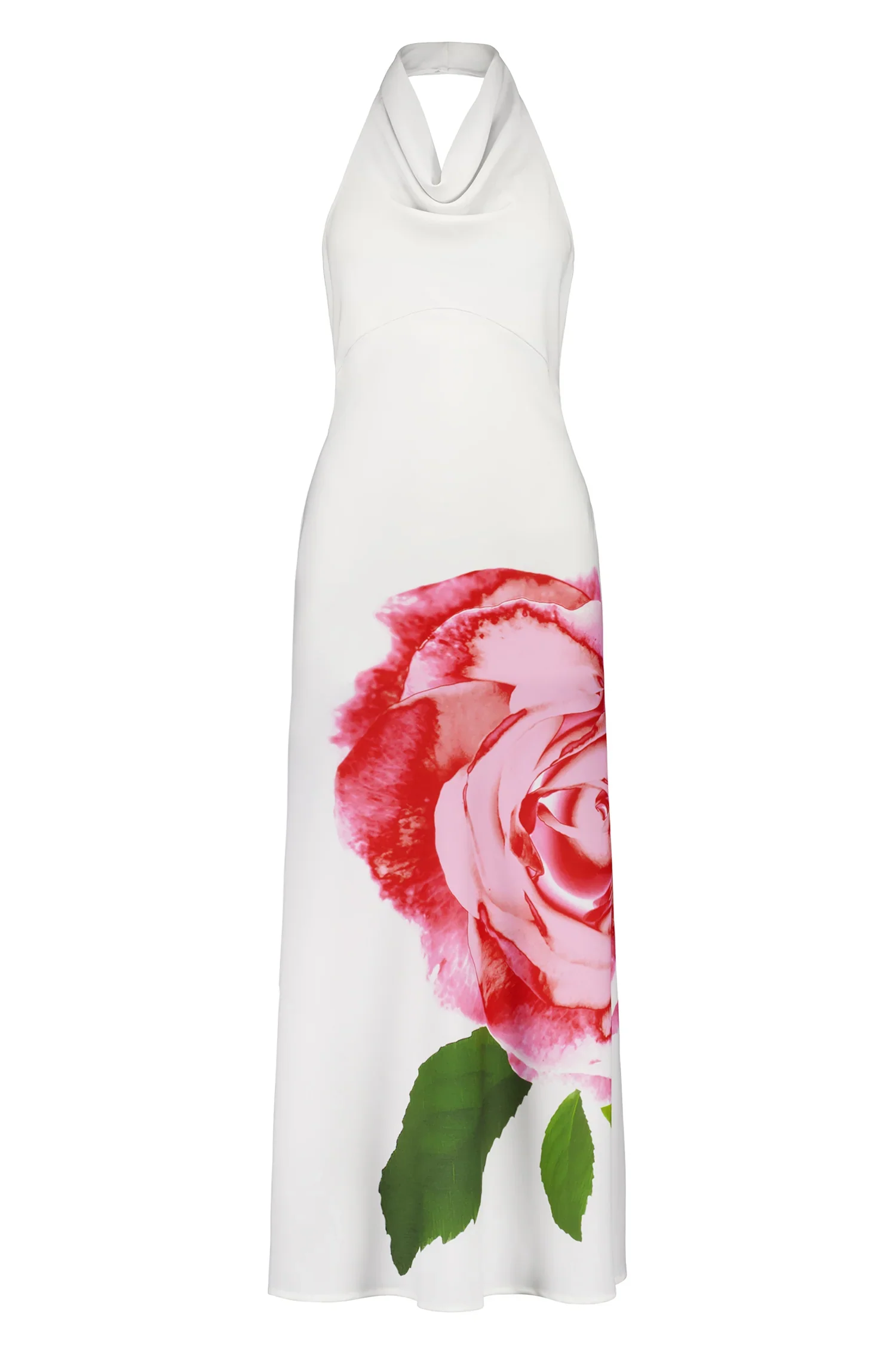 With Harper Lu Cowl Slip Dress - White Rose - Image 10